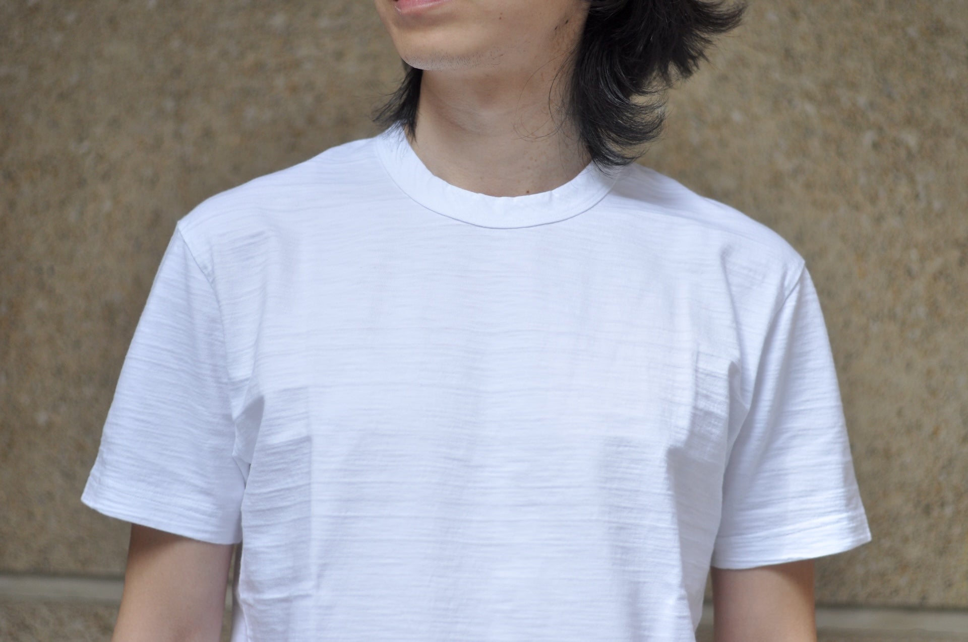 Pure Blue Japan 8oz "Slub Yarn" S/S Tee (Off White)