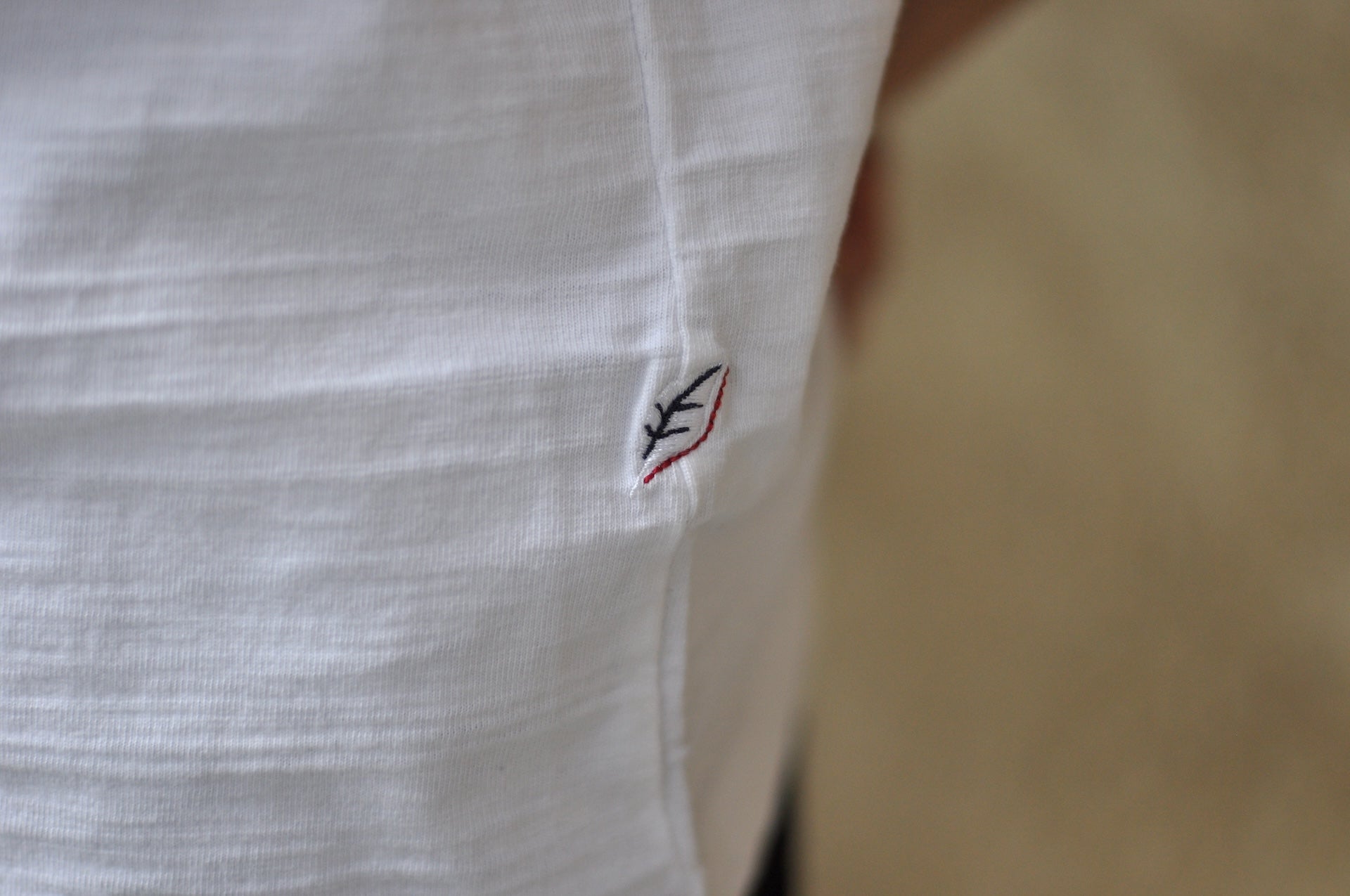 Pure Blue Japan 8oz "Slub Yarn" S/S Tee (Off White)