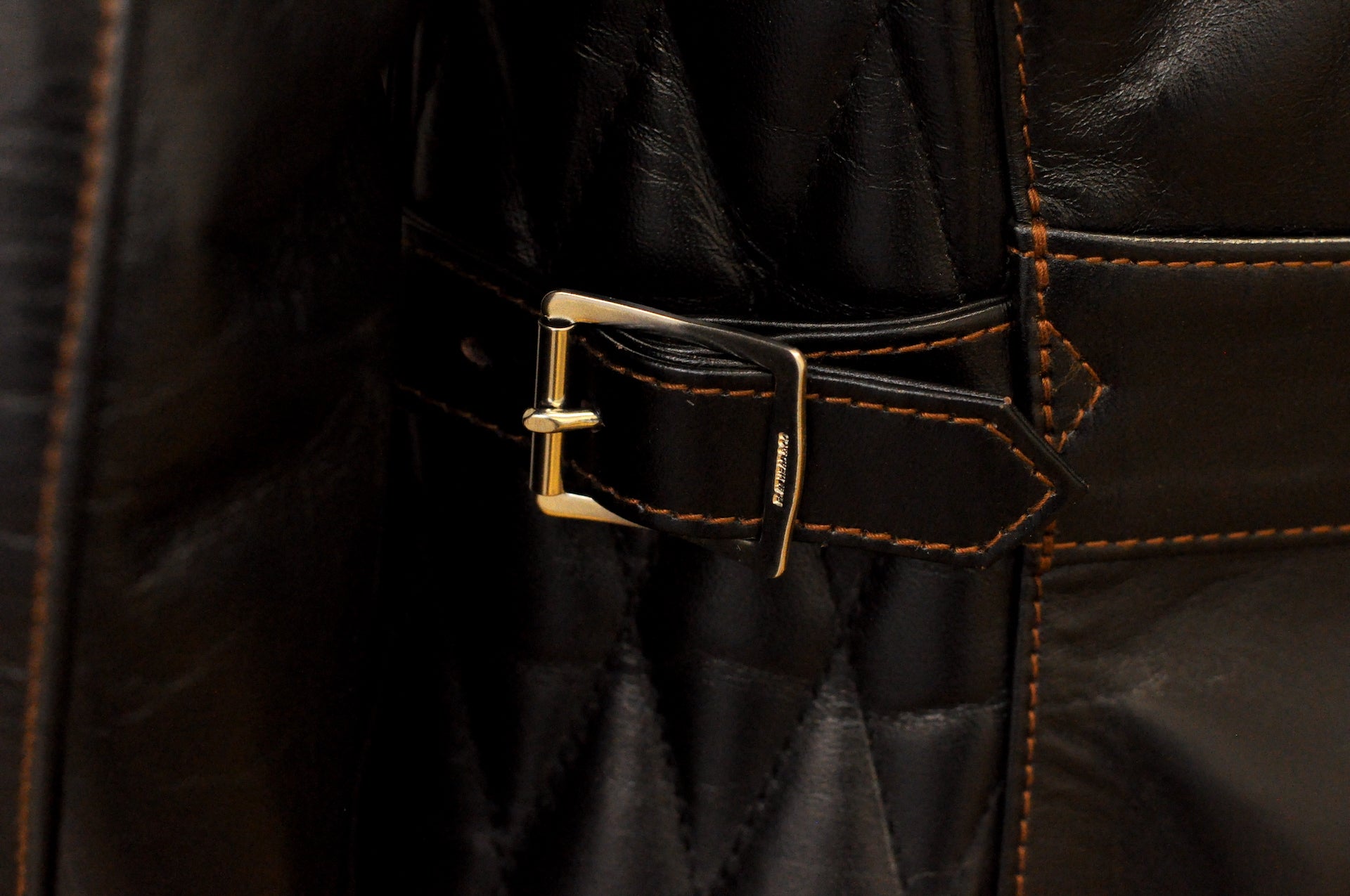 The Flat Head Horsehide Quilted Single Riders Jacket  (Black Tea-cored)