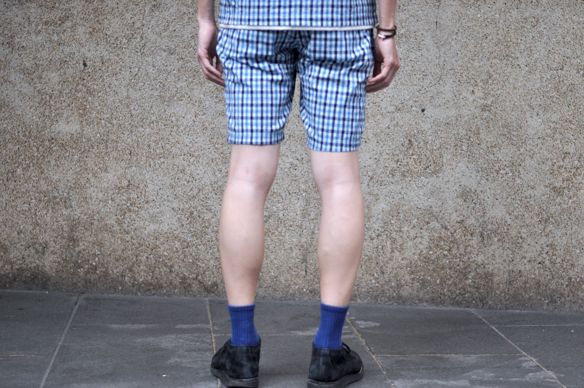 Samurai Natural Indigo Dyed “Diamond Sashiko” Easy Shorts