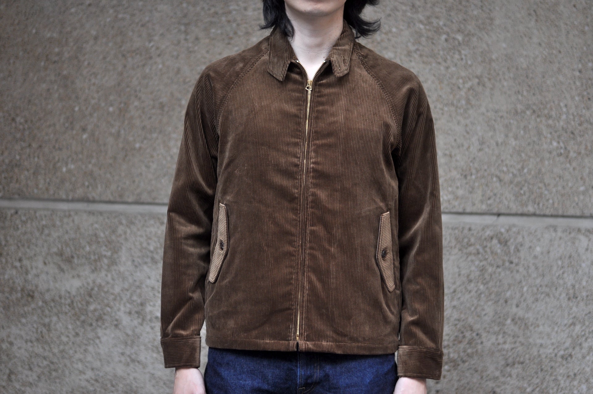 BONCOURA Heavyweight Corduroy "Dog Ear" Sport Jacket (Brown)