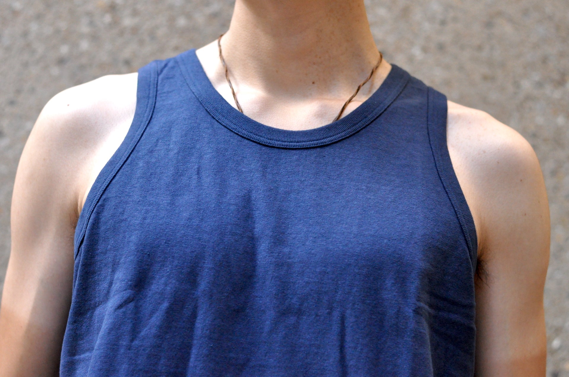 Samurai 6oz Super Slow Loopwheeled Tank Tee '23 Version (Navy)