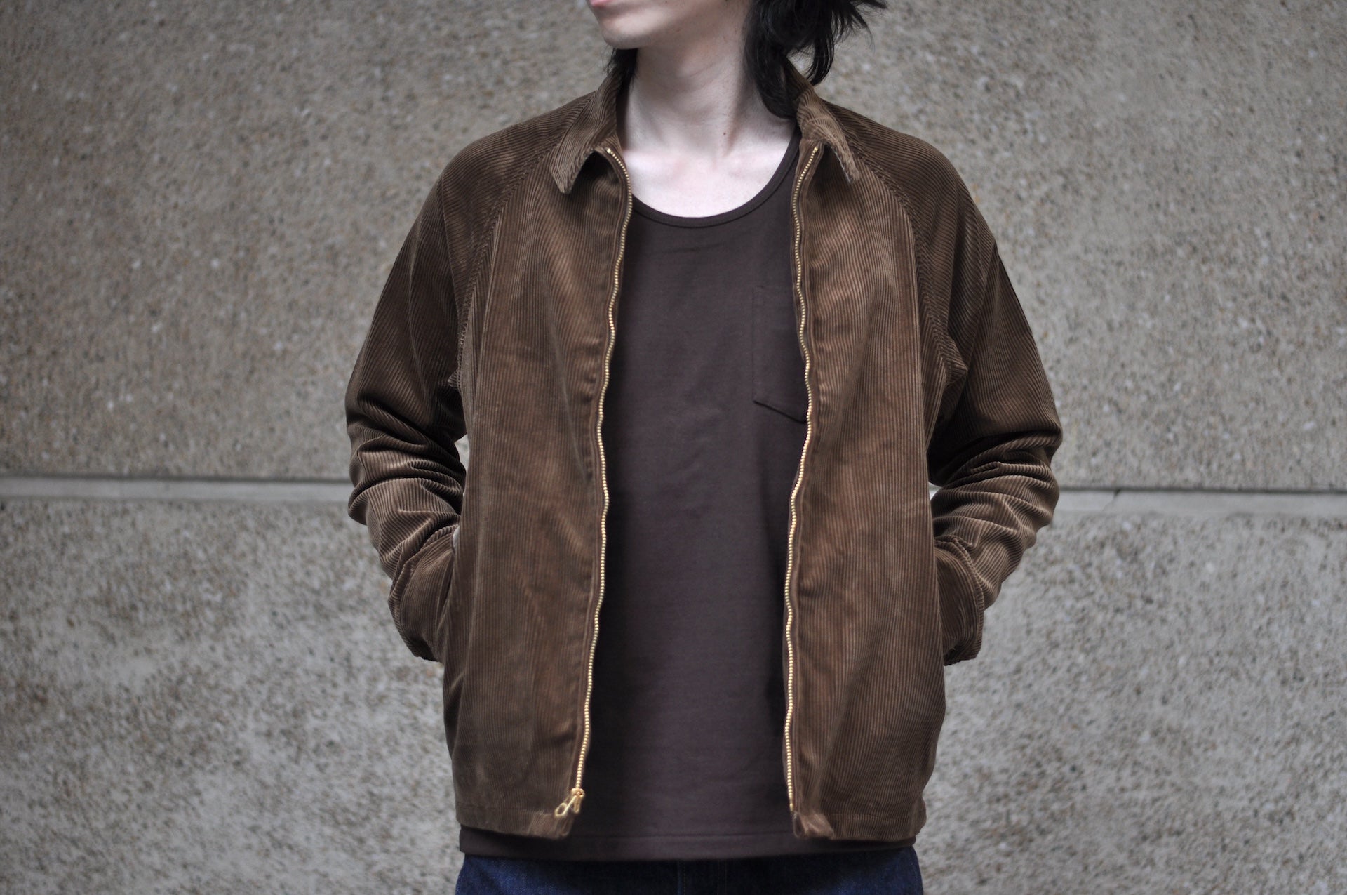 BONCOURA Heavyweight Corduroy "Dog Ear" Sport Jacket (Brown)