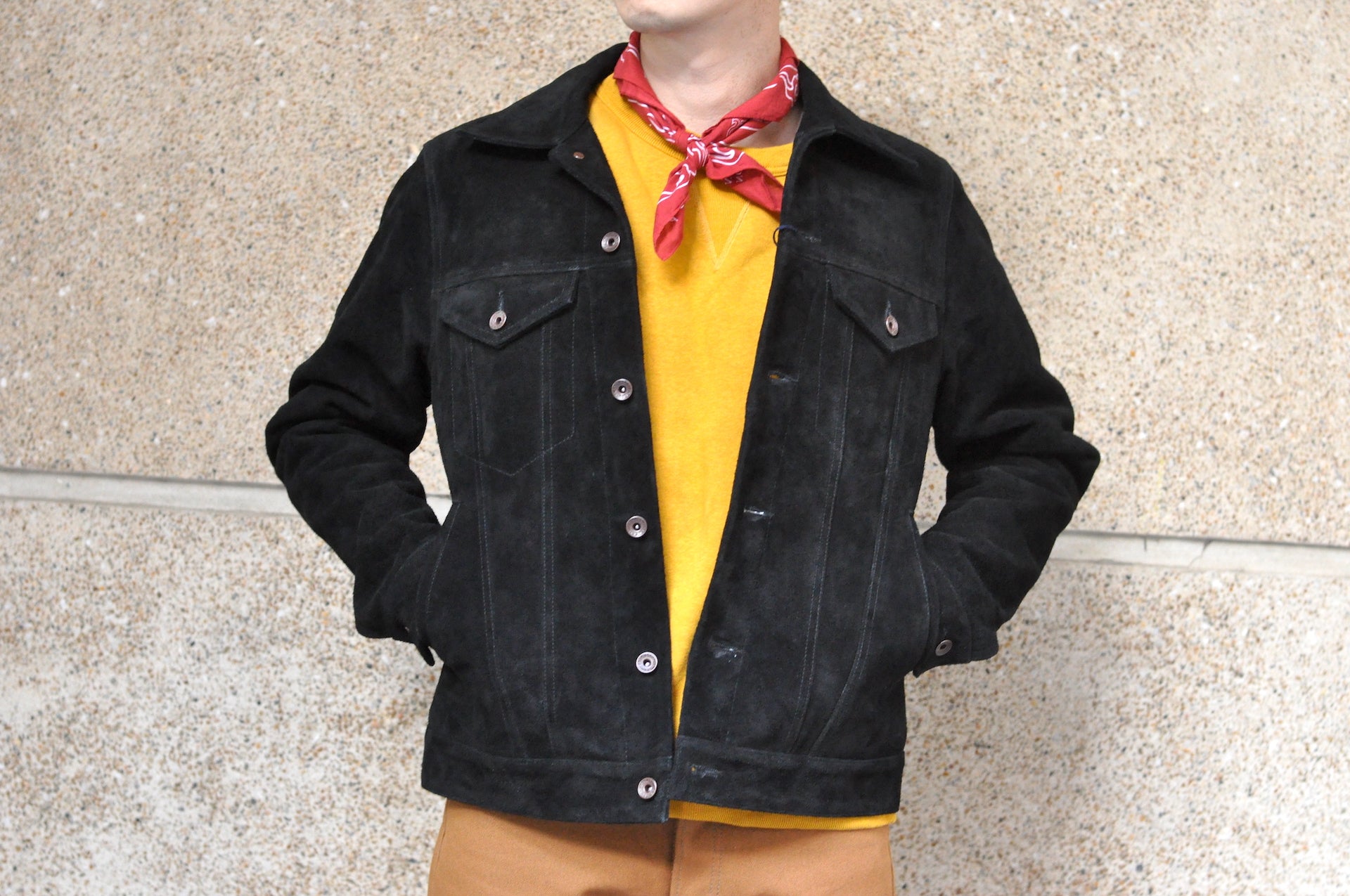 Iron Heart Split Steer Roughout Cowhide Modified Type 3 Jacket (Black)