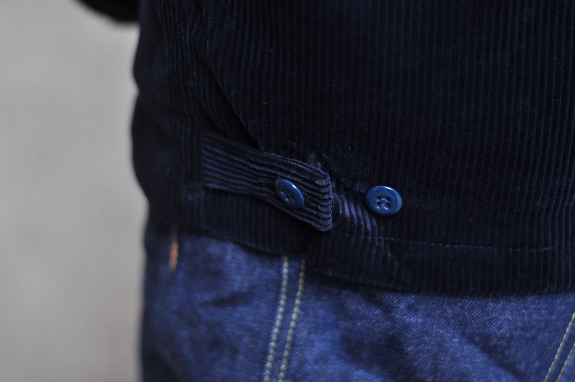 BONCOURA Heavyweight Corduroy "Dog Ear" Sport Jacket (Navy)