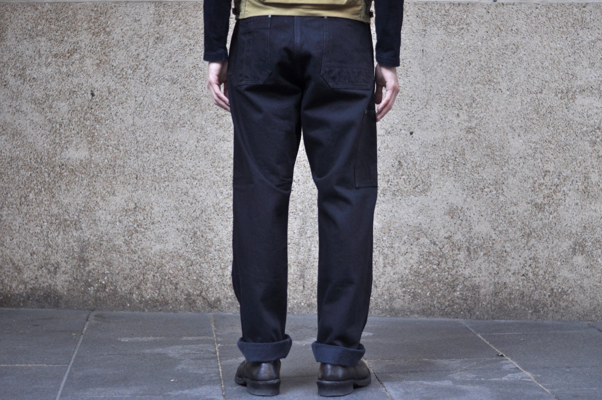 Freewheelers 11oz Duck Canvas “Bakersfield” Trousers (Rude Black)