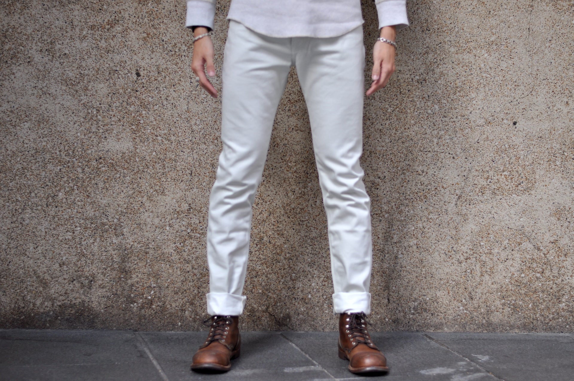 MOMOTARO JEANS 13oz 0306-IVO Ivory Denim (Slim Tapered Fit)