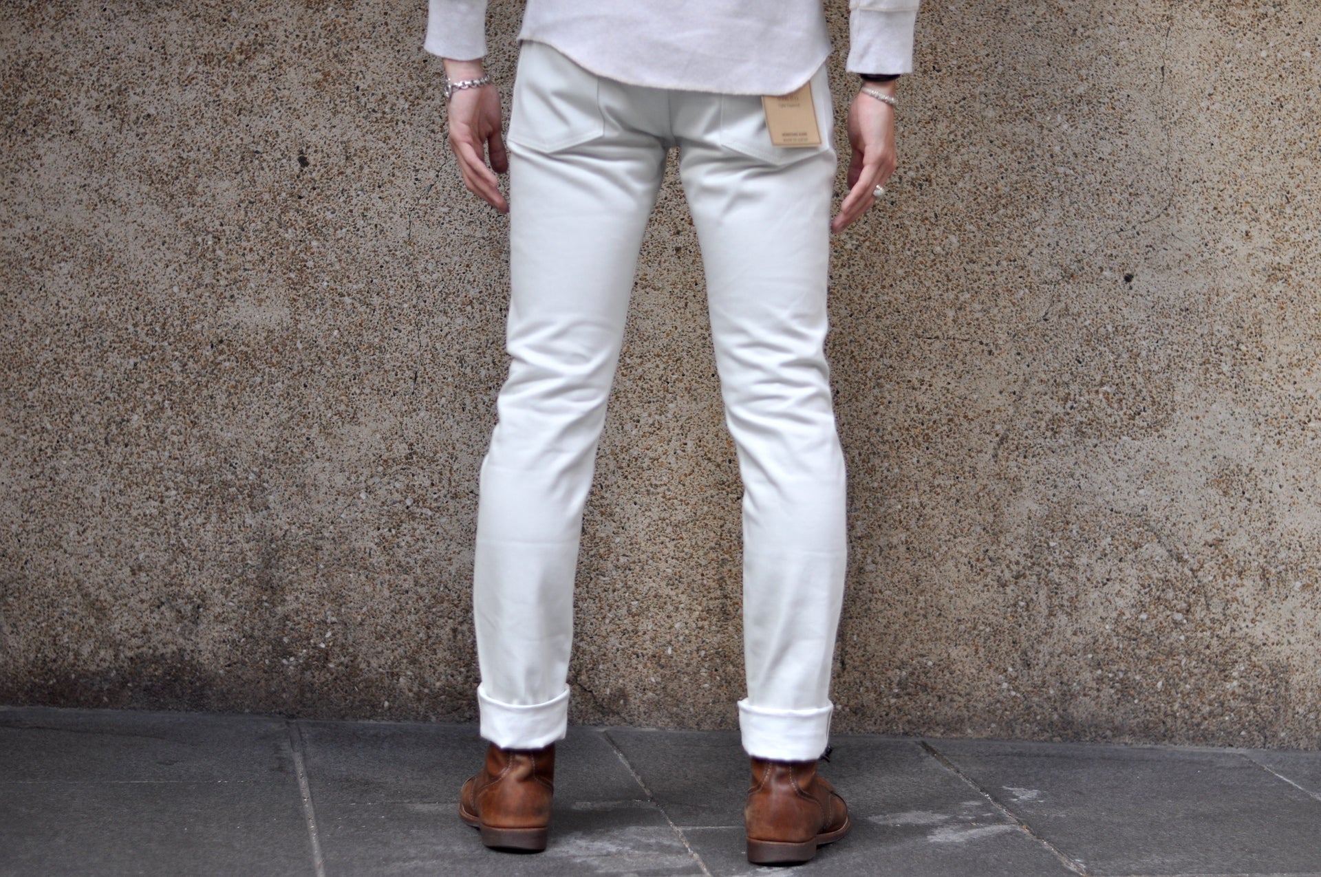 MOMOTARO JEANS 13oz 0306-IVO Ivory Denim (Slim Tapered Fit)