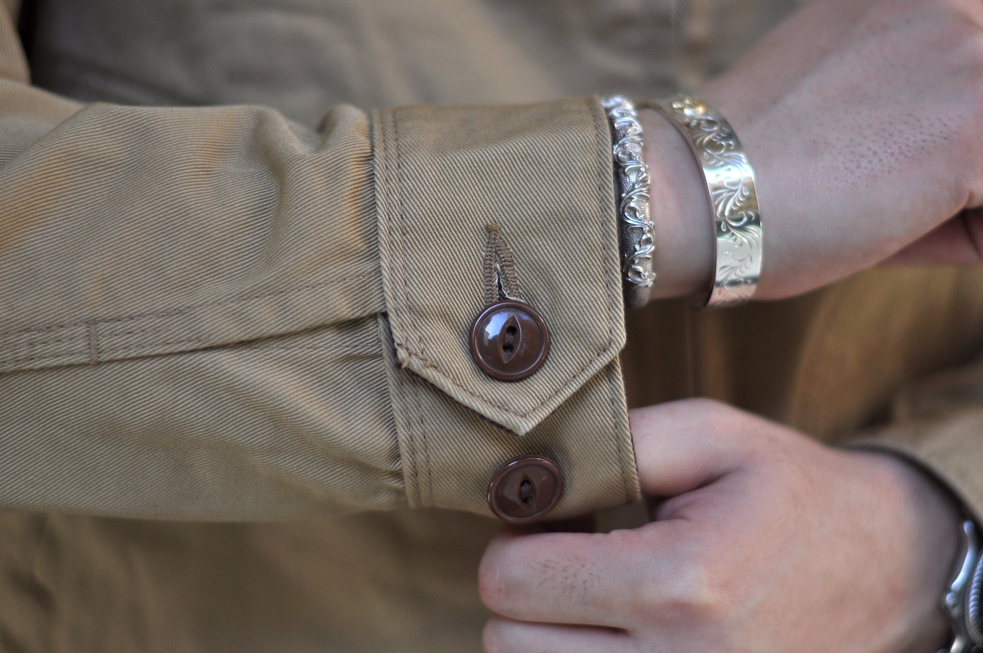 Iron Heart 12oz Kurashikizome Twill Work Jacket (Beige)