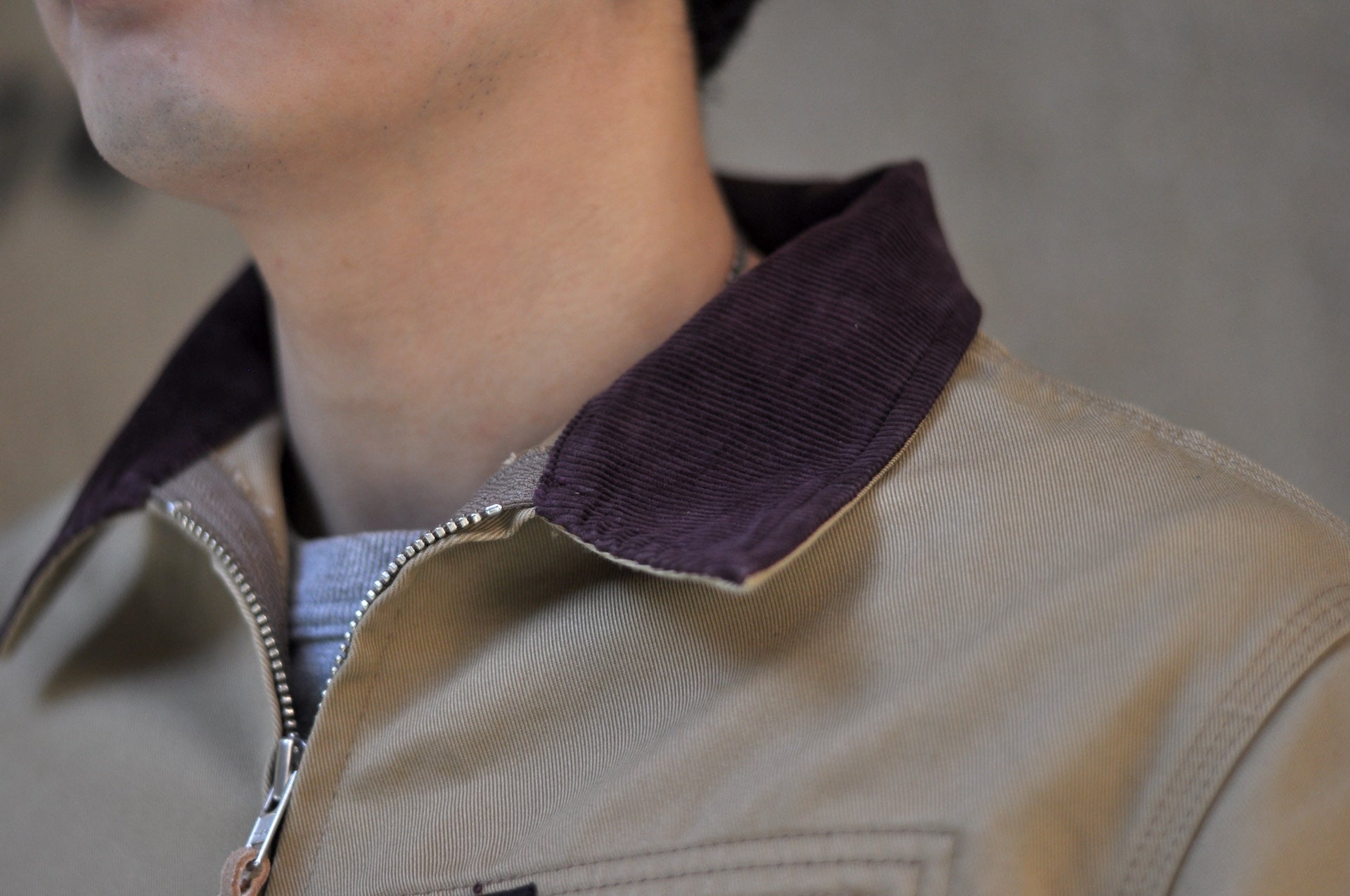 Iron Heart 12oz Kurashikizome Twill Work Jacket (Beige)