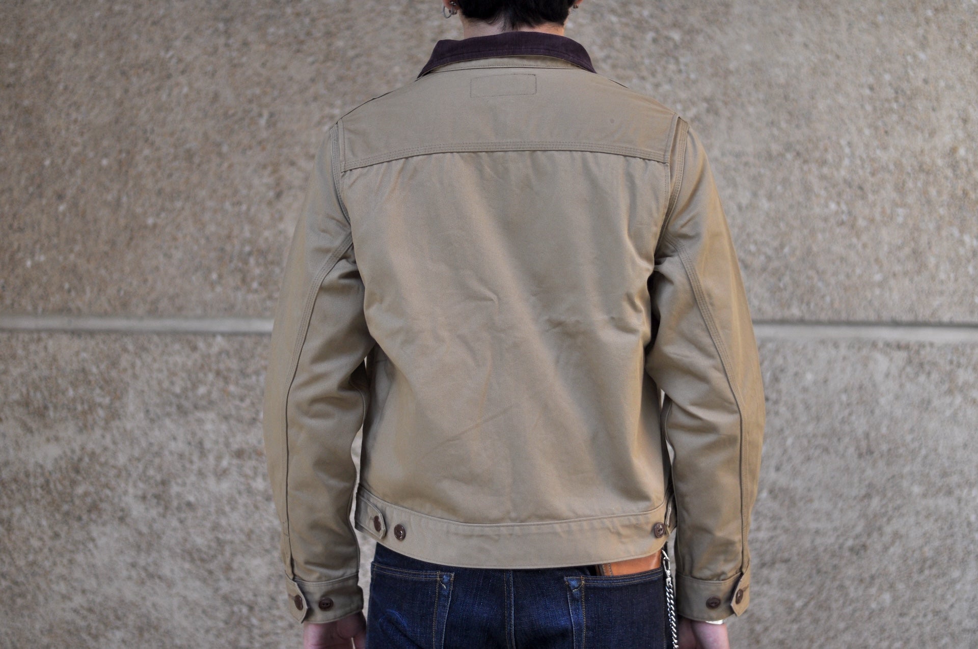 Iron Heart 12oz Kurashikizome Twill Work Jacket (Beige)