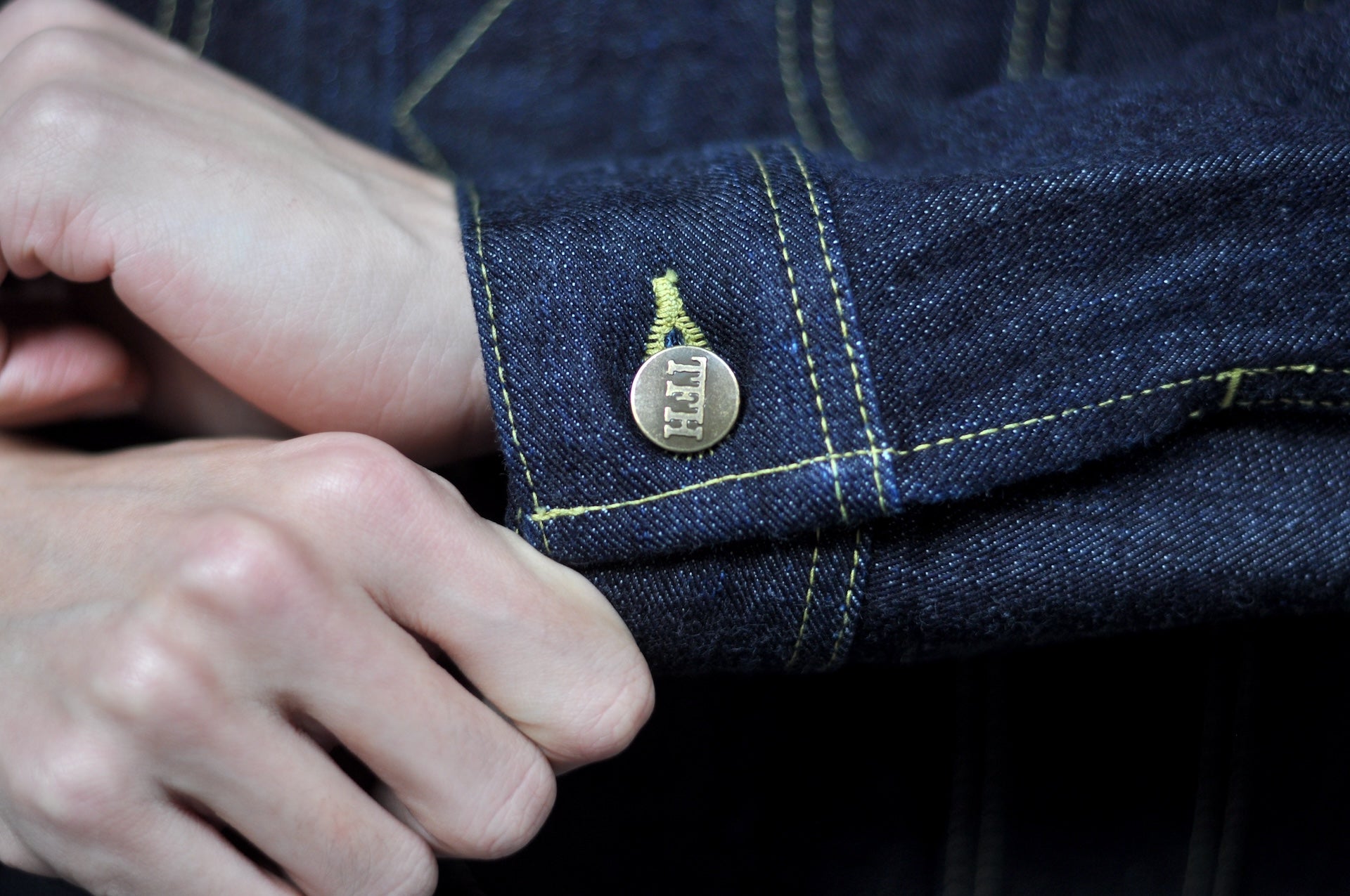 The Flat Head 14.5oz LHT "Rider" Denim Jacket (Indigo)