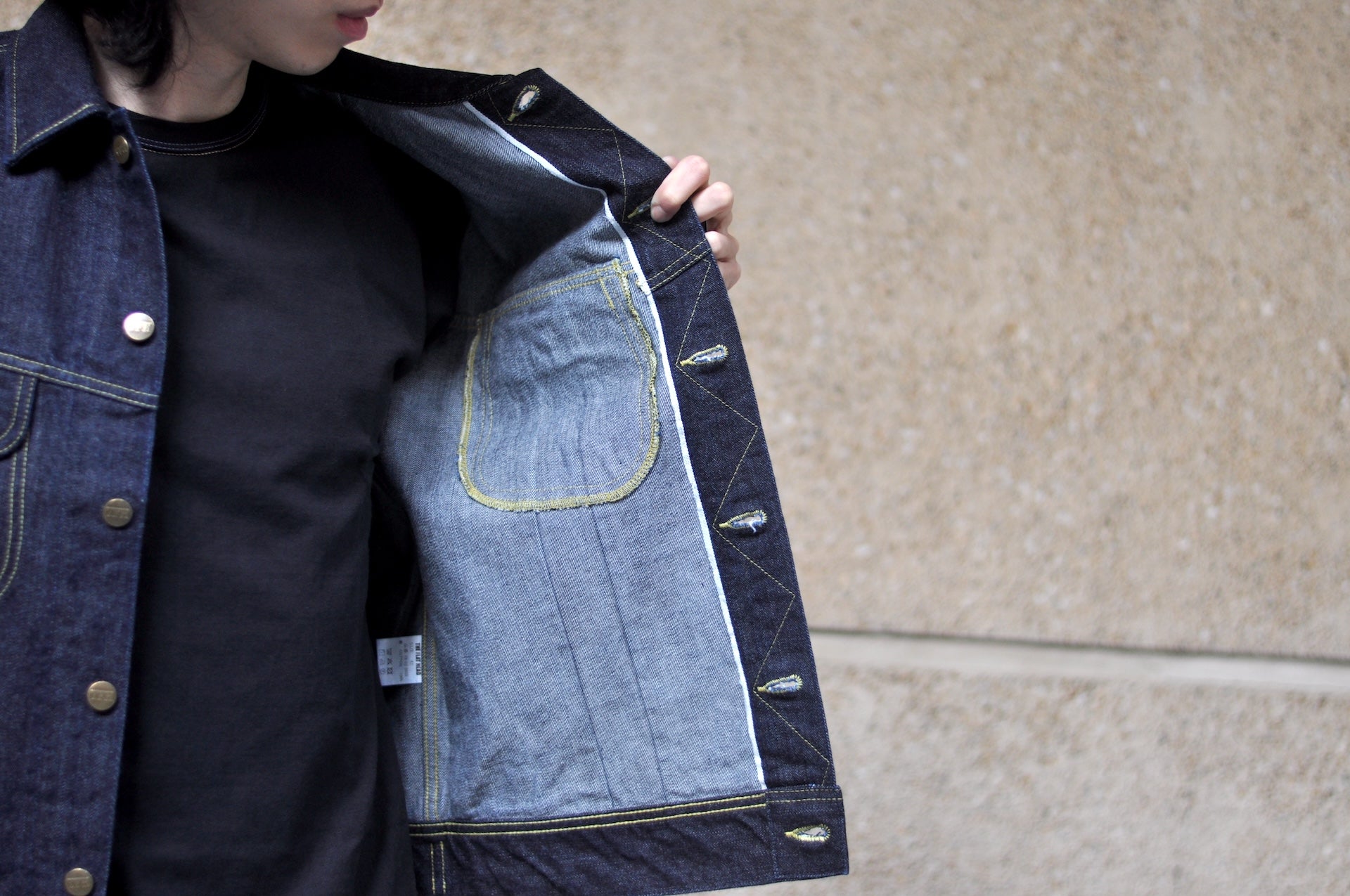 The Flat Head 14.5oz LHT "Rider" Denim Jacket (Indigo)