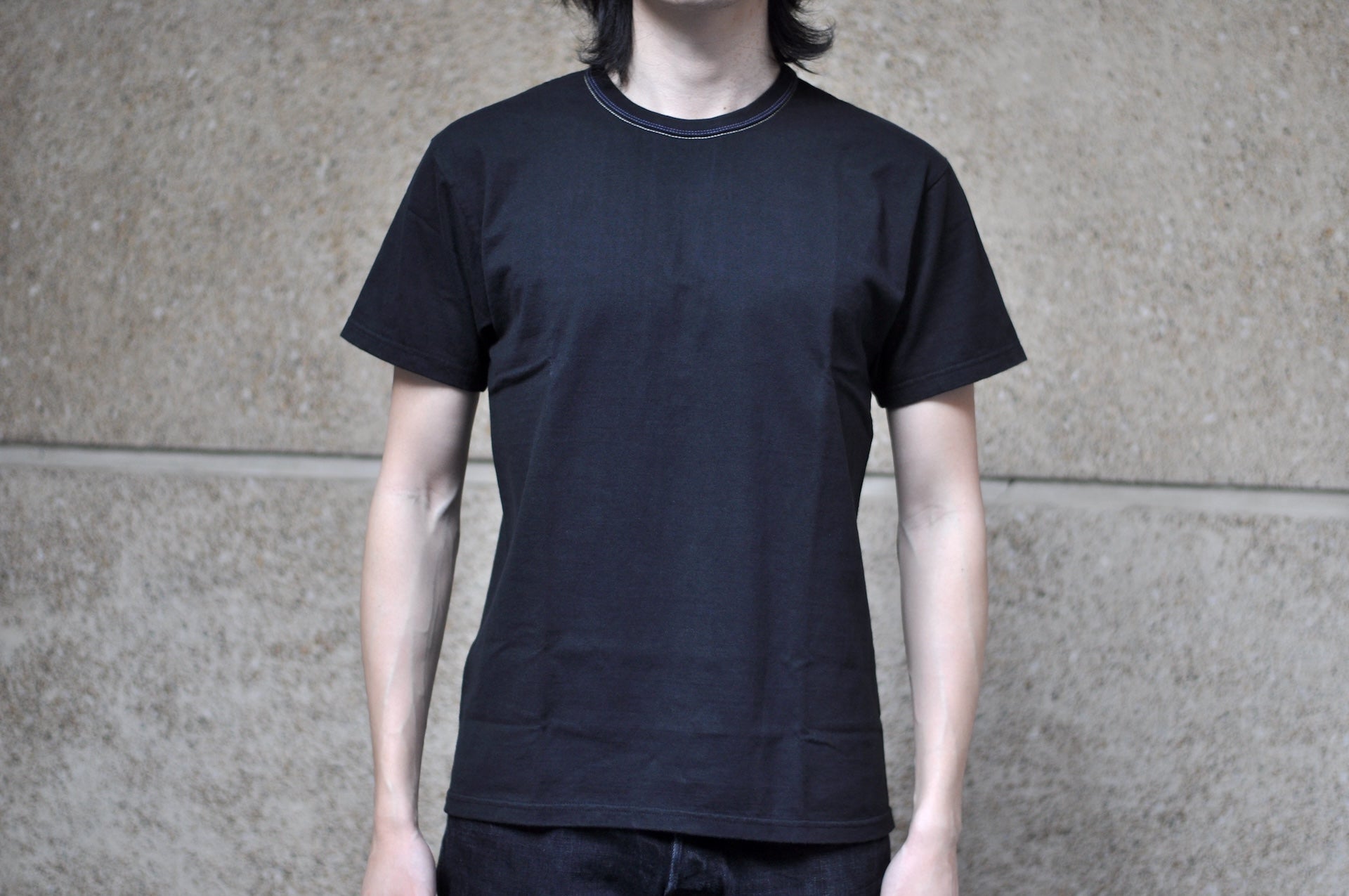 The Flat Head 9oz "Sukajan Tiger" Loopwheeled Tee (Black)