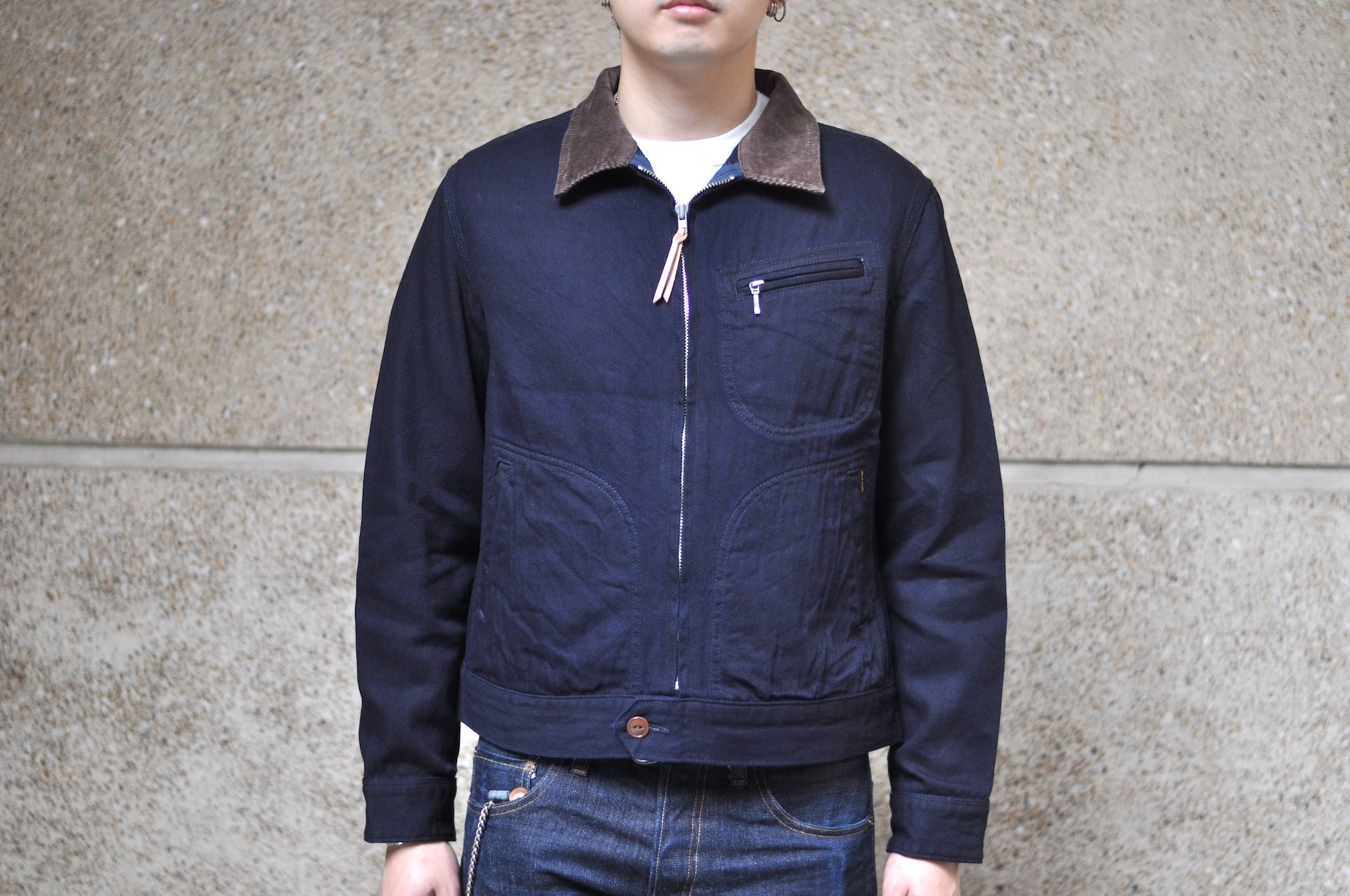 Iron Heart 12oz Kersey Work Jacket (Indigo X Black)