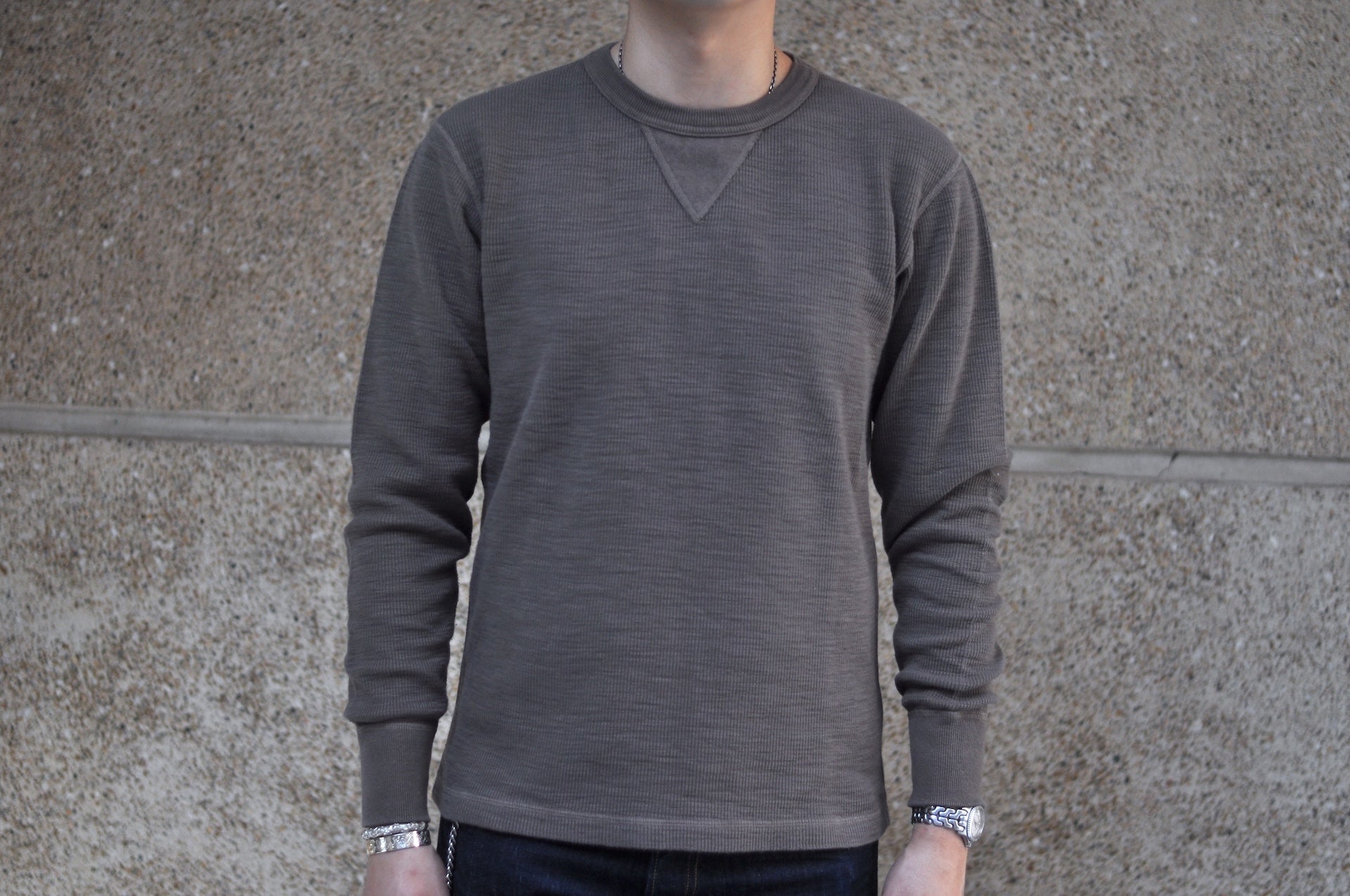 UES 11.8oz Ribbing Thermal Sweatshirt (Vintage Olive)