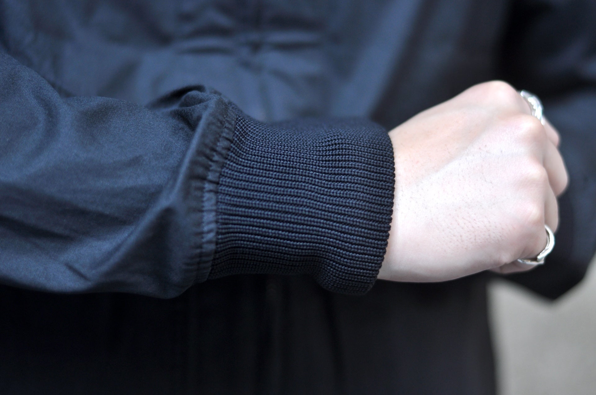 Iron Heart 7oz Rubber Wax Coated Weather Cloth Windbreaker (Black)