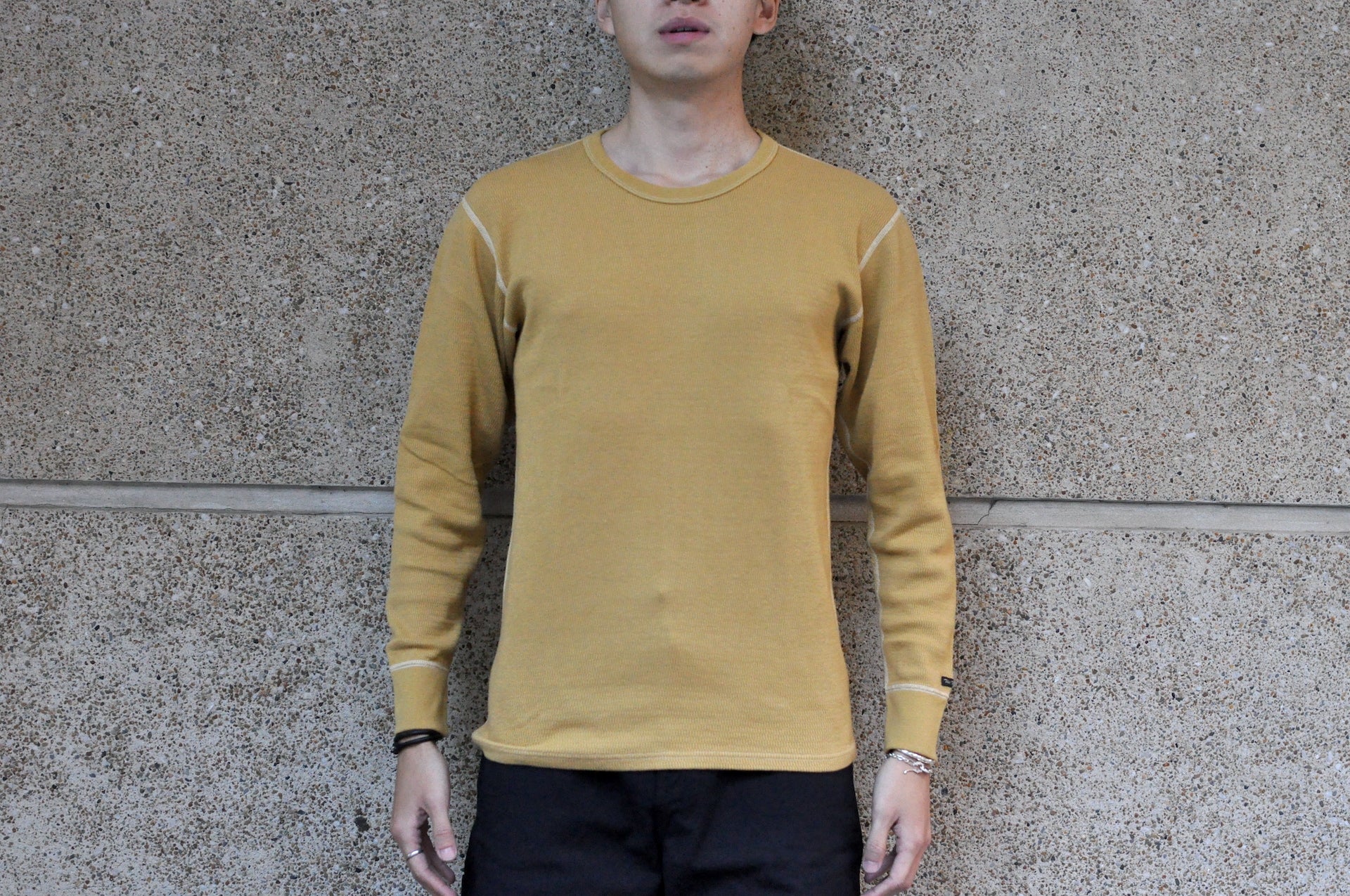 The Flat Head "Standard" L/S Thermal Tee (Mustard)