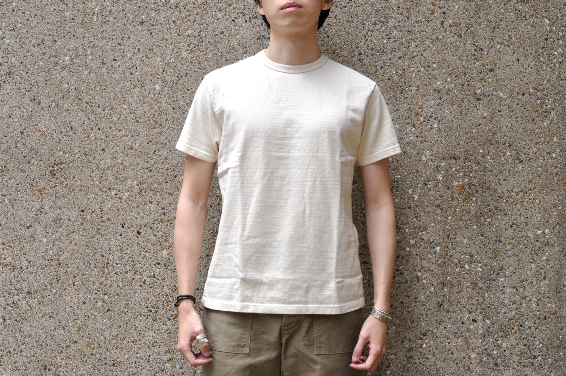 Samurai 12oz "Nippon Cotton" Plain Tee (Natural)