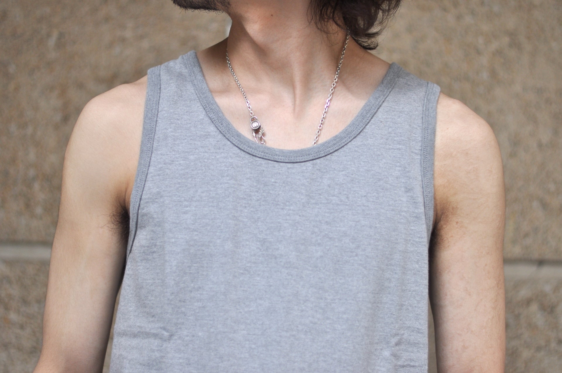 The Flat Head 9oz Loopwheeled Tank Tee (Grey)