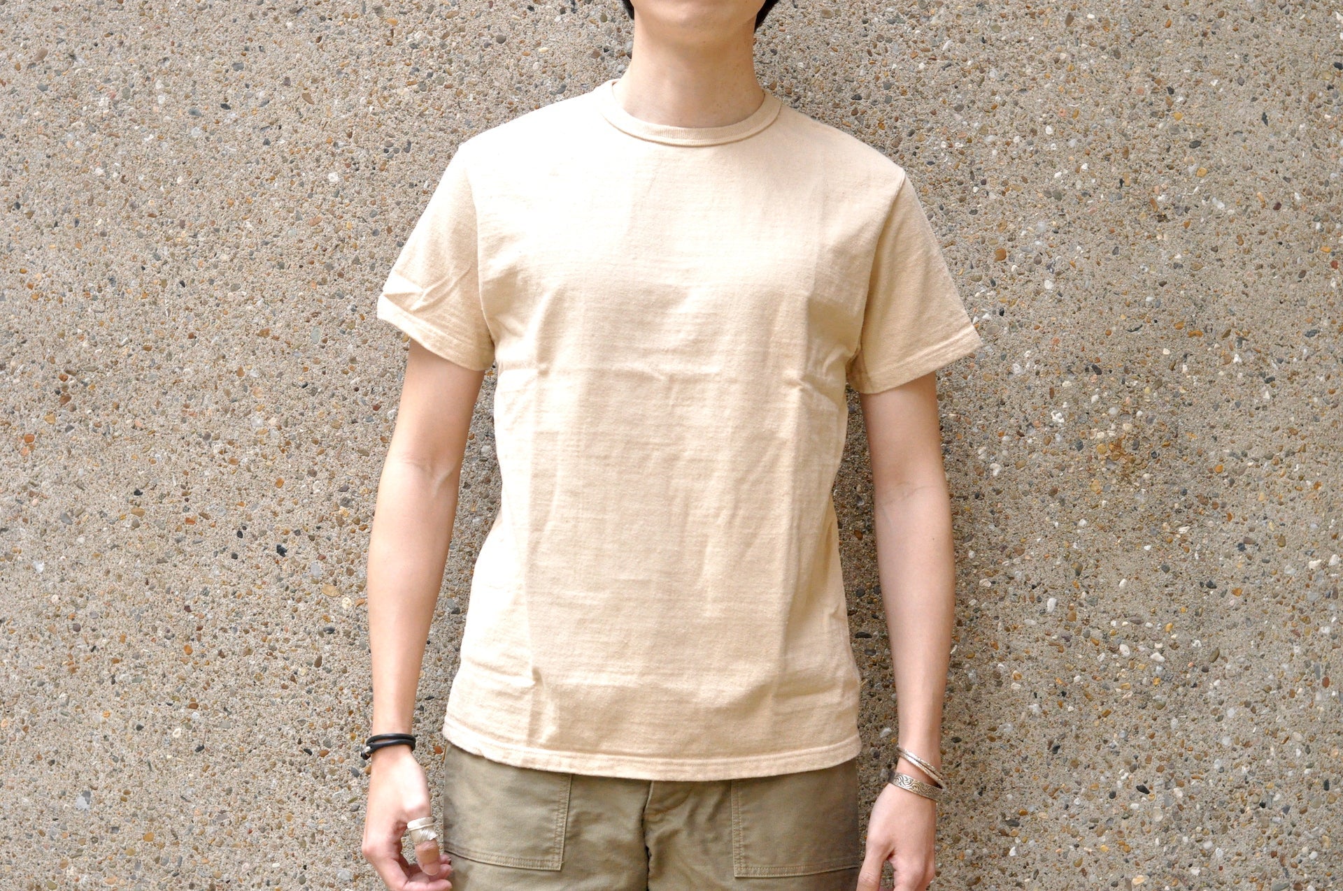 Samurai 12oz "Nippon Cotton" Plain Tee (Pale Kuri)