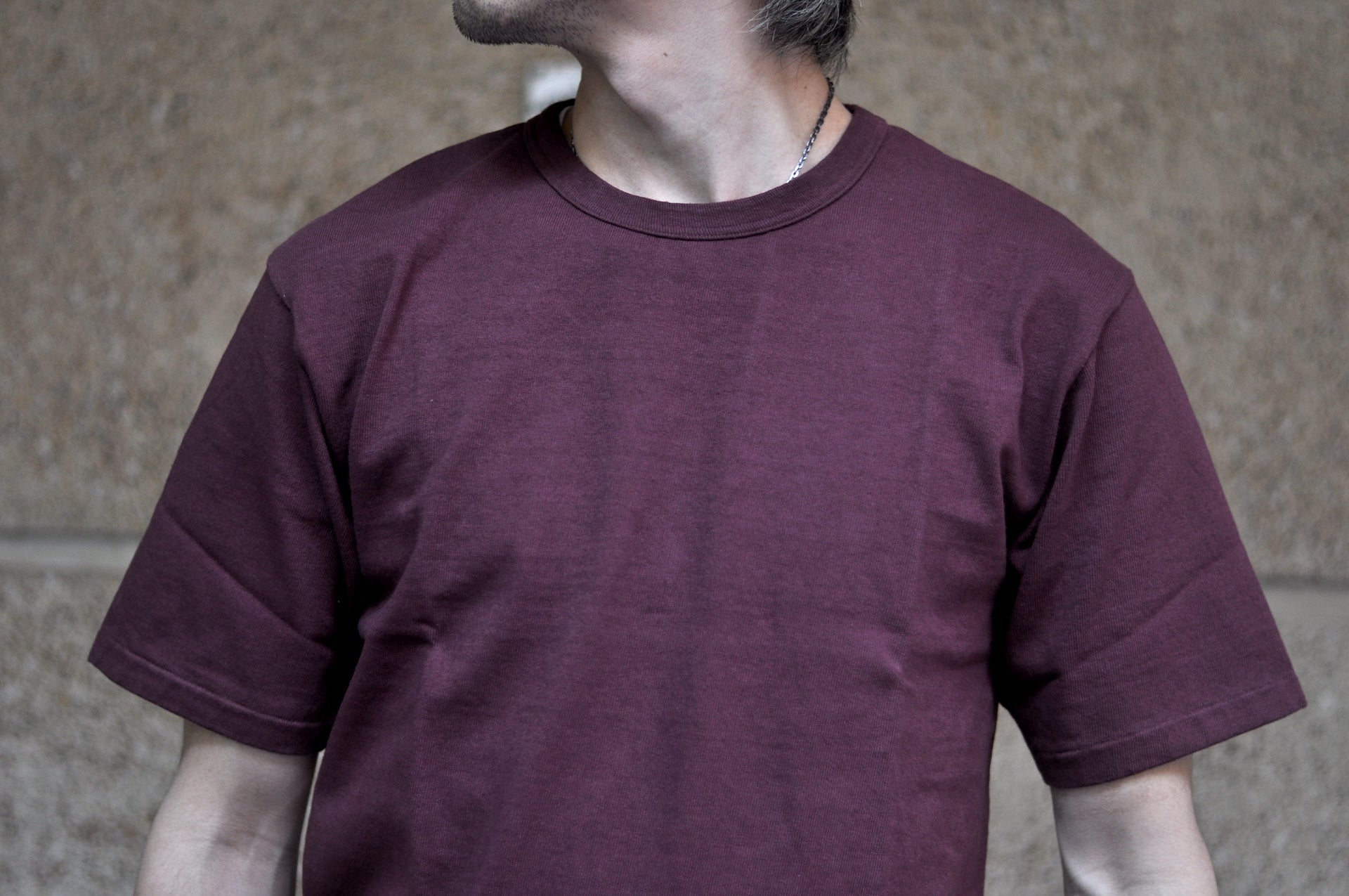 Dubble Works 9oz "Ultra-Heavy" Loopwheeled Tee (Bordeaux)