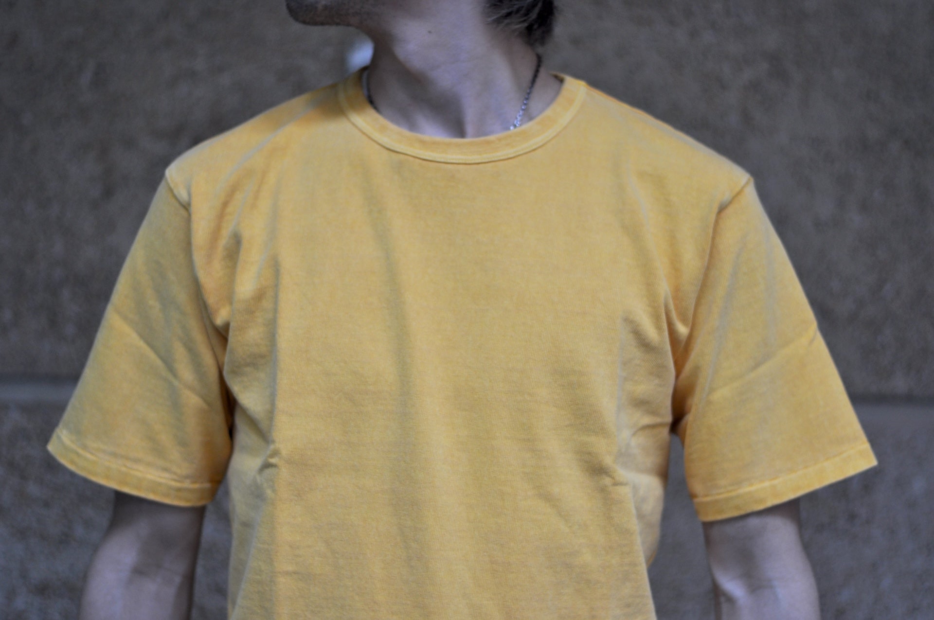 Dubble Works 9oz "Ultra-Heavy" Pigment Dyed Loopwheeled Tee (Gold)