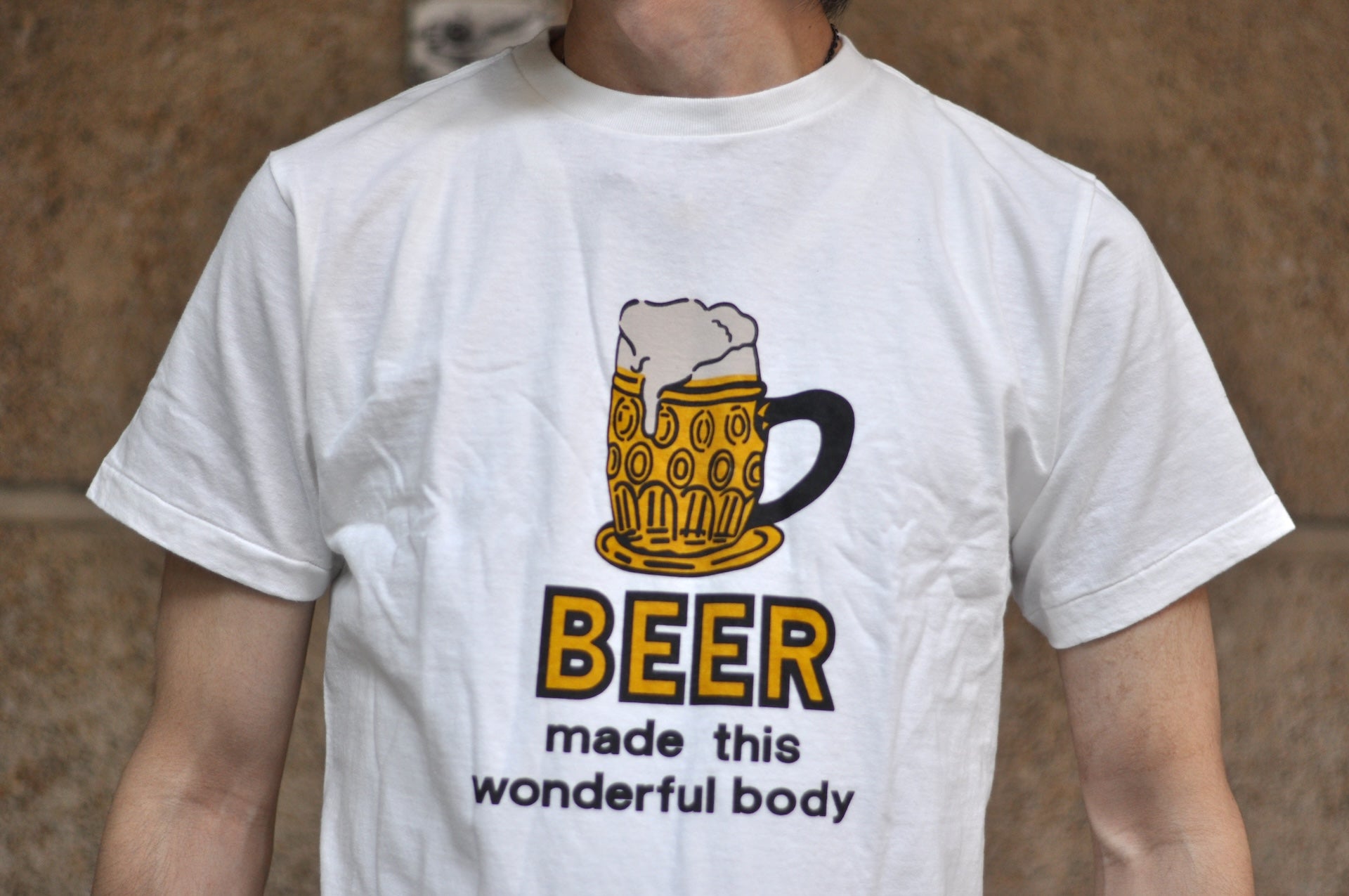Dubble Works 5.5oz "Beer" Loopwheeled Tee (Off White)