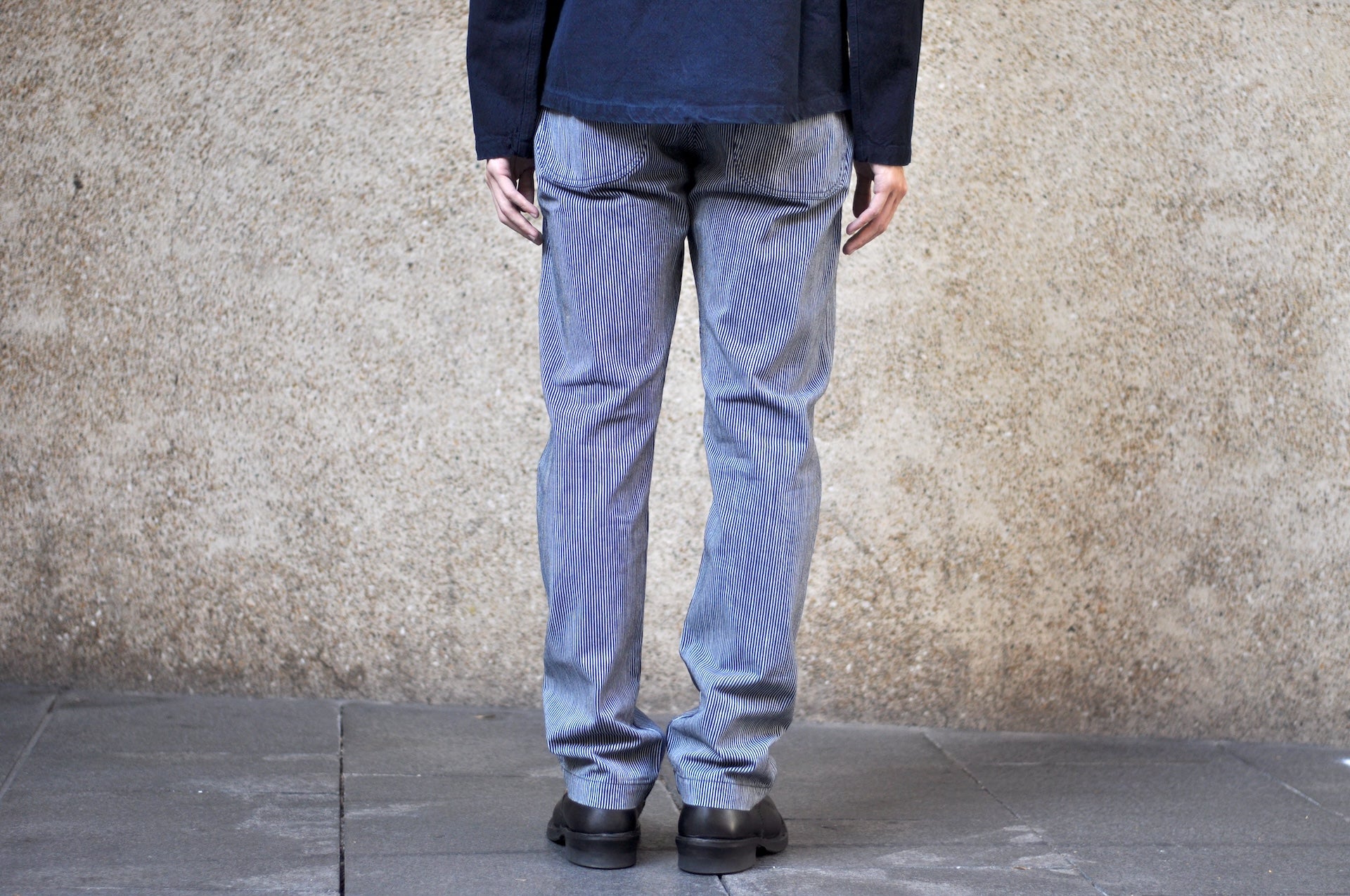 Pure Blue Japan 11oz Indigo Hickory Utility Work Pants (Classic Straight fit)