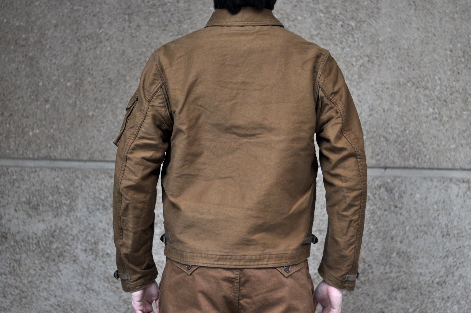 Freewheelers "S-8 Aviators" Summer Flying Jacket (Sepia Brown)