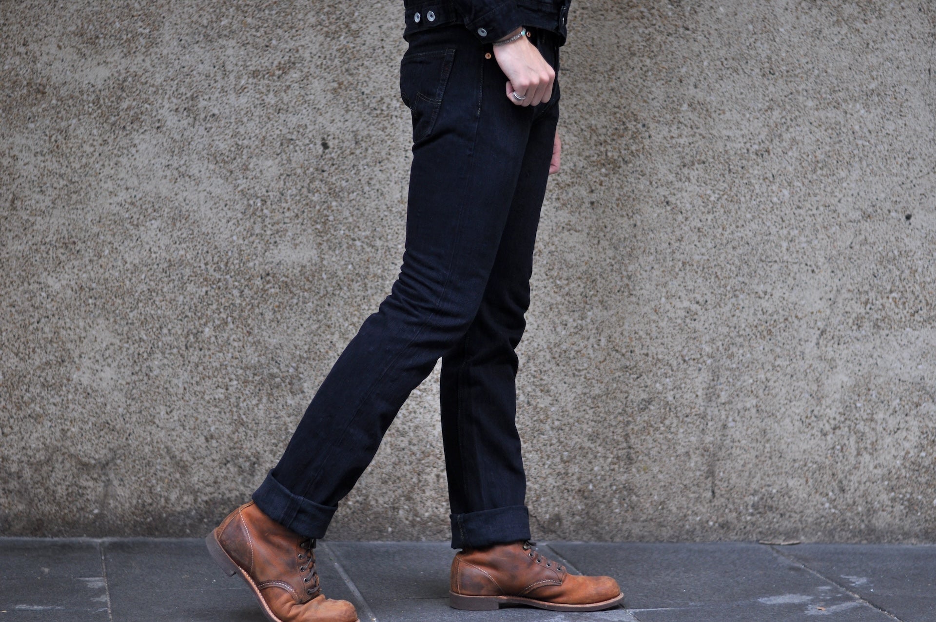 Iron Heart 16oz 777S-SLBod 'Black-Overdyed' Denim (Super Slim Tapered Fit)