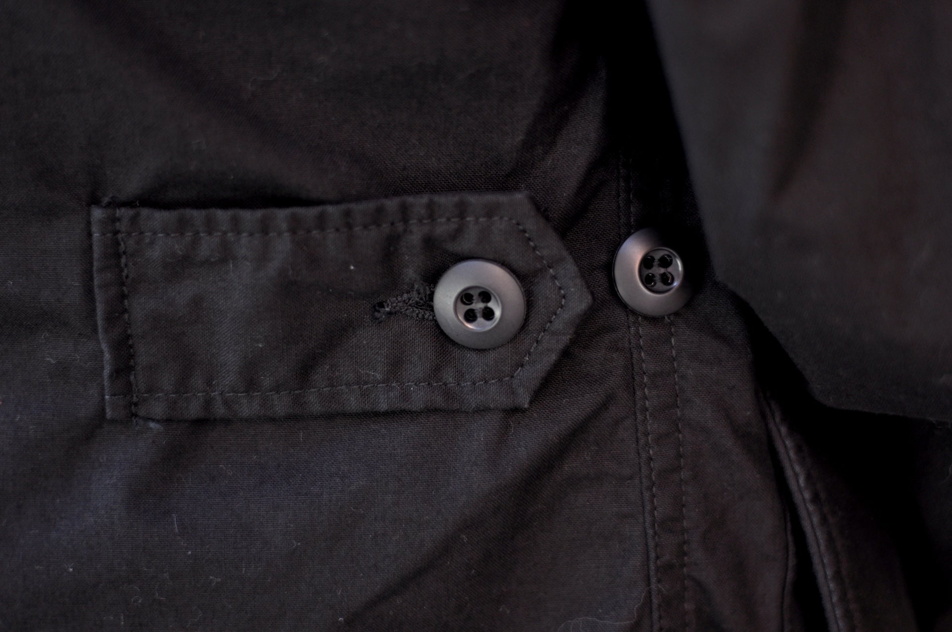 BONCOURA 'All-Seasons' Poplin Fatigue Jacket (Black)