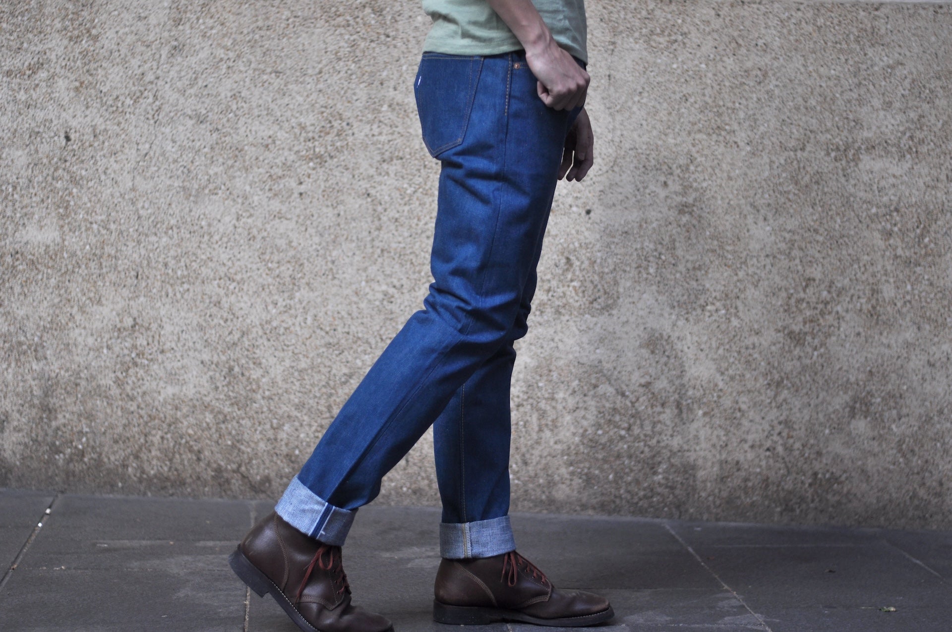 Pure Blue Japan 14oz GRE-019 "Greencast" Denim (Relaxed Tapered Fit)