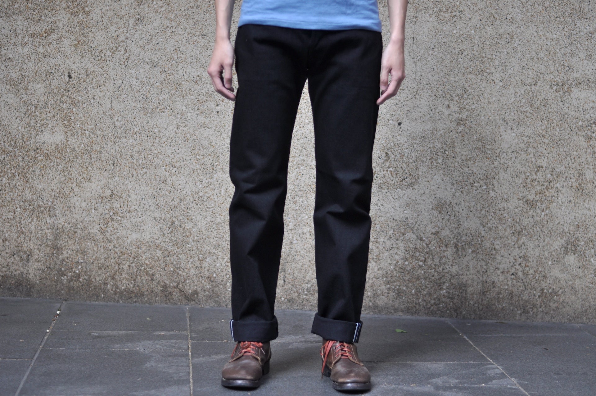 Pure Blue Japan 14oz XX-003-BK "Ultimate Black" Denim (Regular Straight fit)