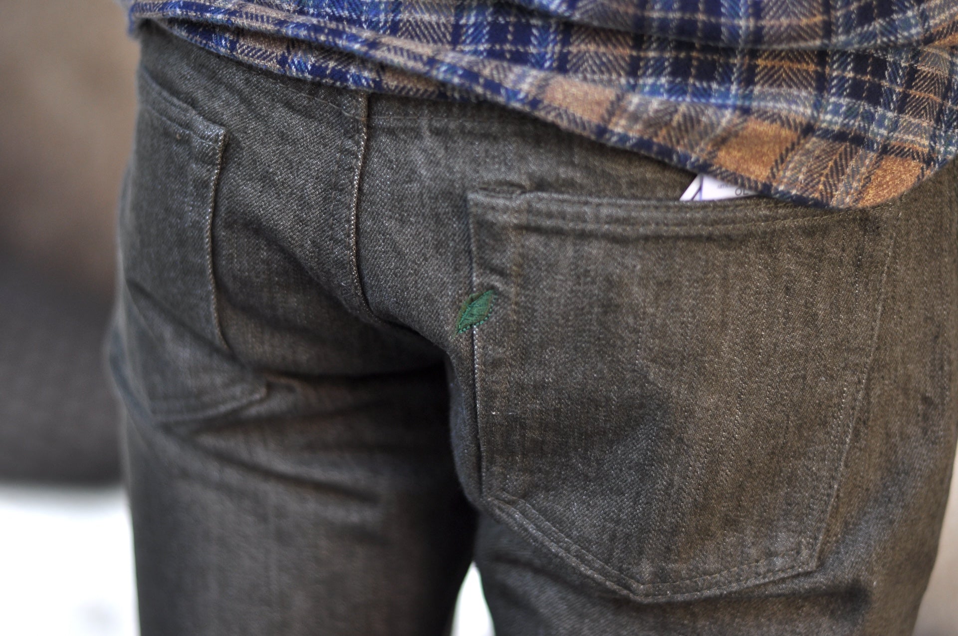 Pure Blue Japan 14oz OL-14oz-013 "Olive Branch" Denim (Slim Tapered fit)