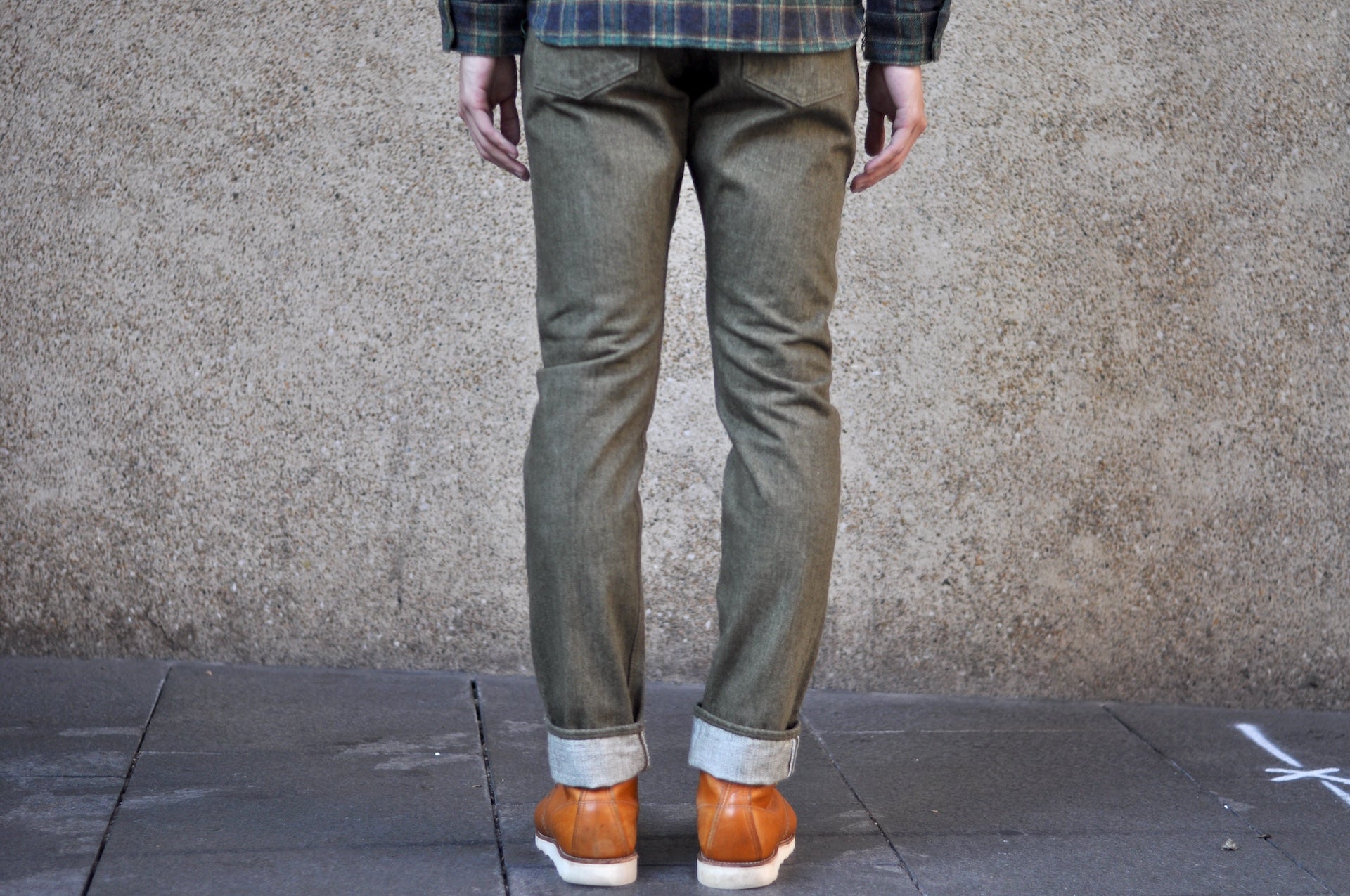 Pure Blue Japan 14oz OL-14oz-019 "Olive Branch" Denim (Relaxed Tapered fit)
