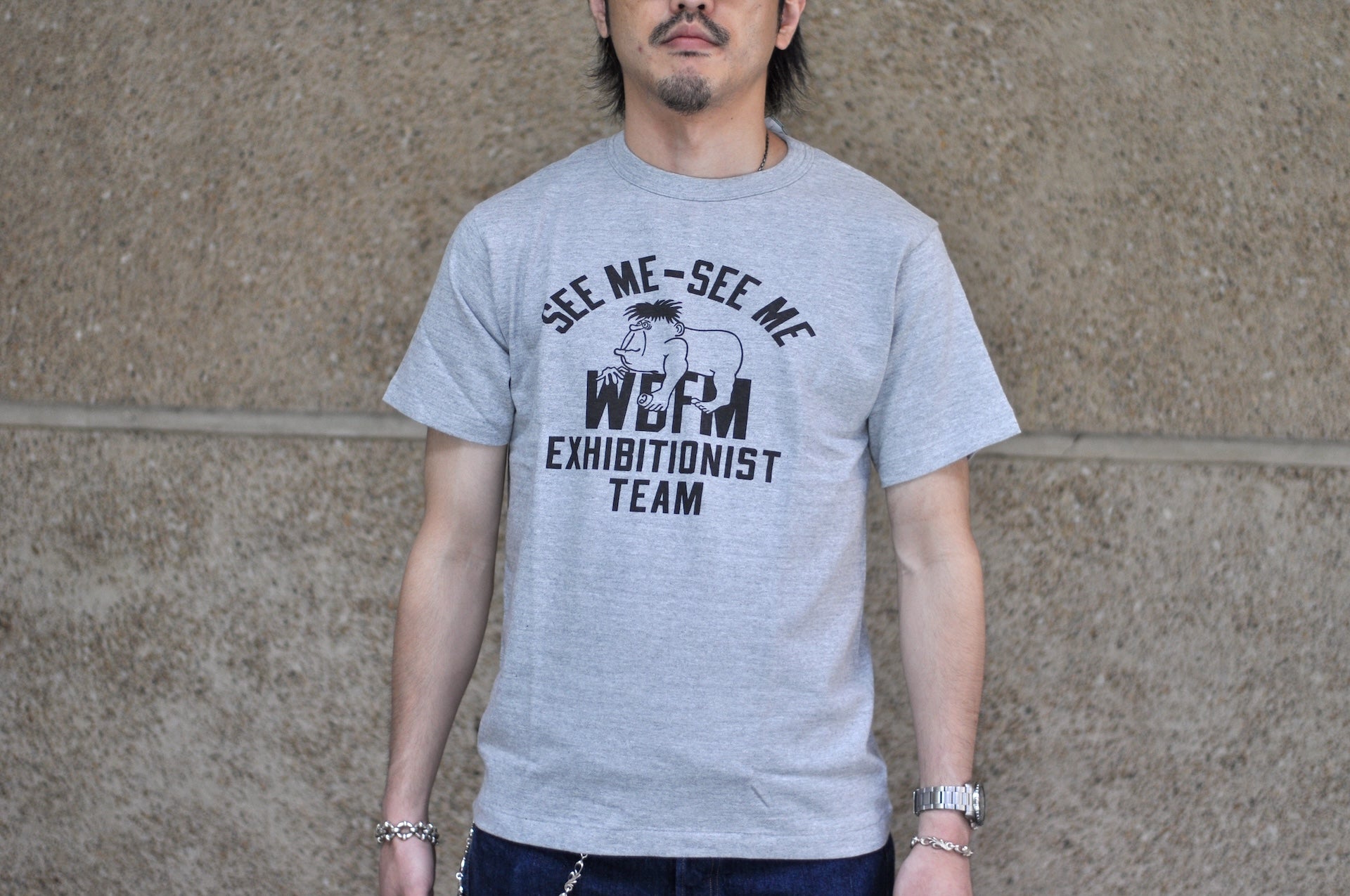 Warehouse 5.5oz "See Me" Athletic Loopwheeled Tee (Grey)