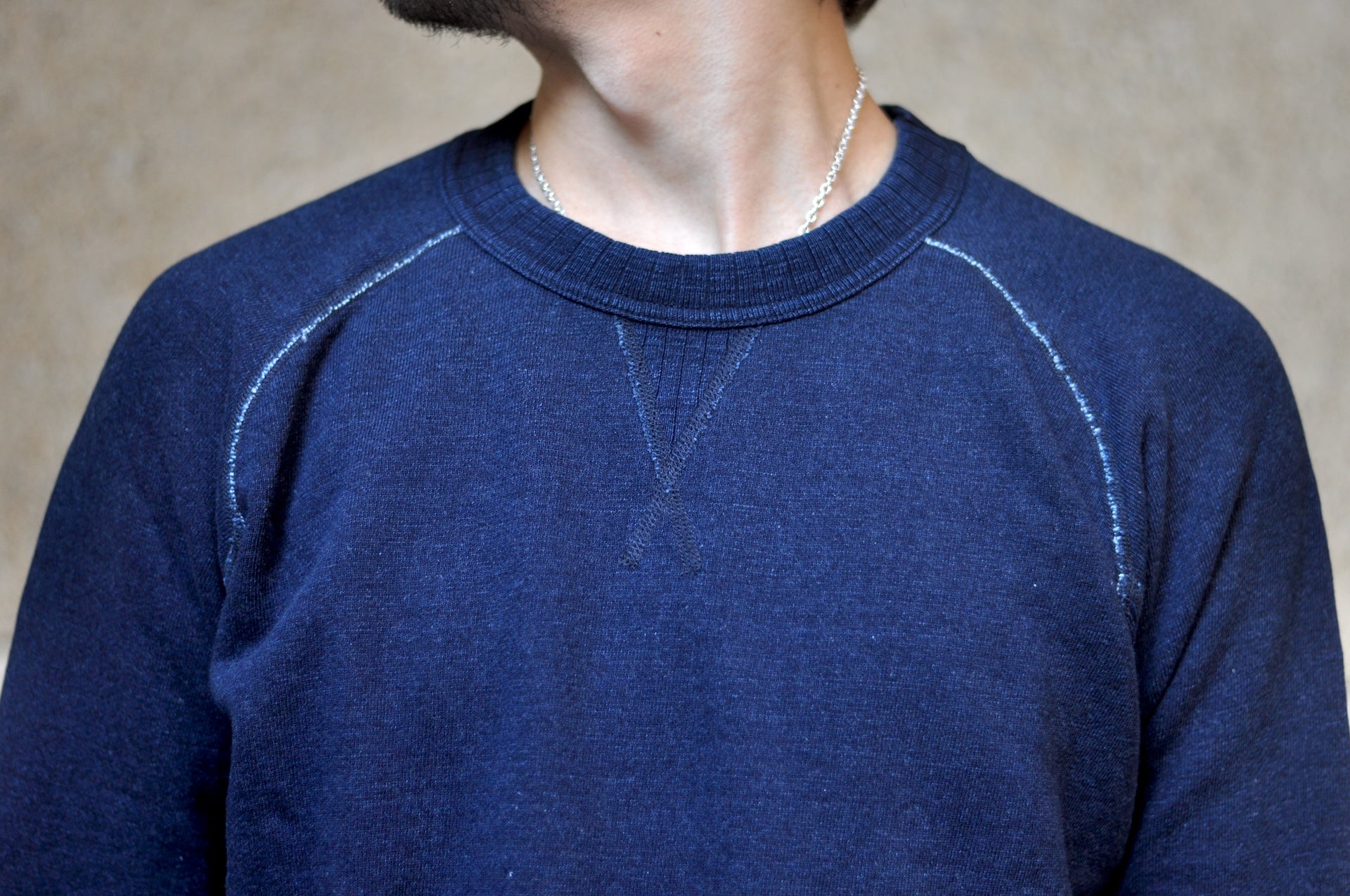 Pure Blue Japan Indigo Dyed "Classic" Raglan Sweatshirt