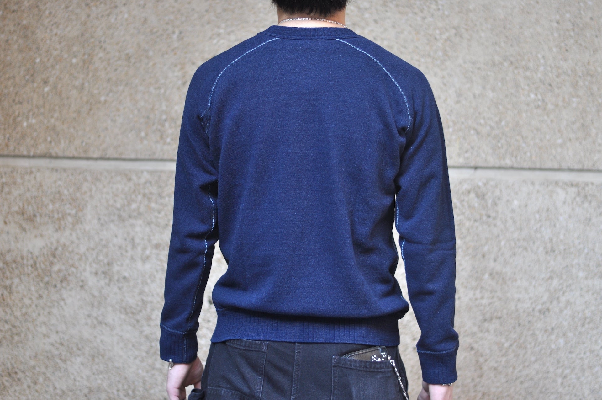 Pure Blue Japan Indigo Dyed "Classic" Raglan Sweatshirt