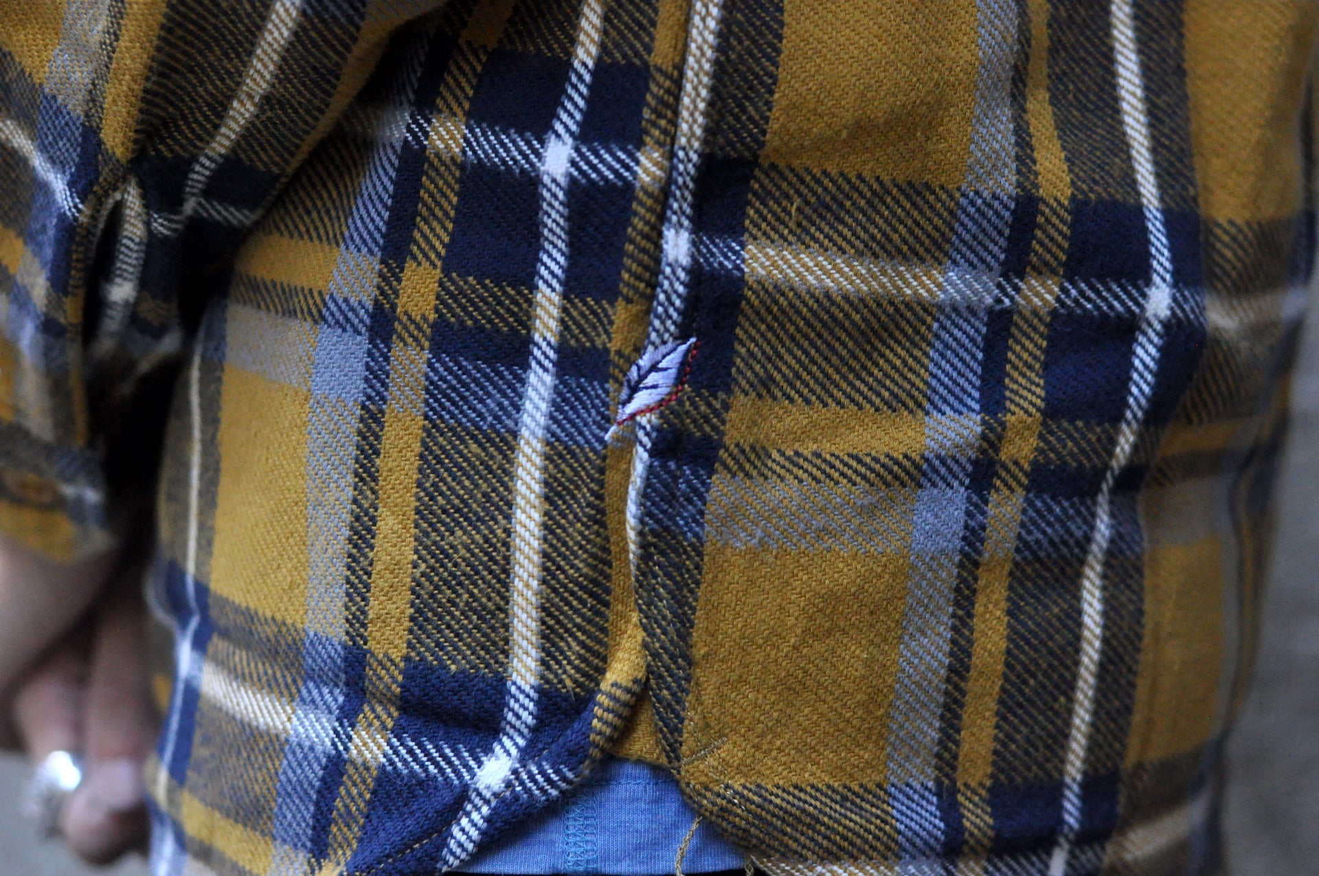 Pure Blue Japan 11oz Raised Flannel Early Workshirt (Camel)