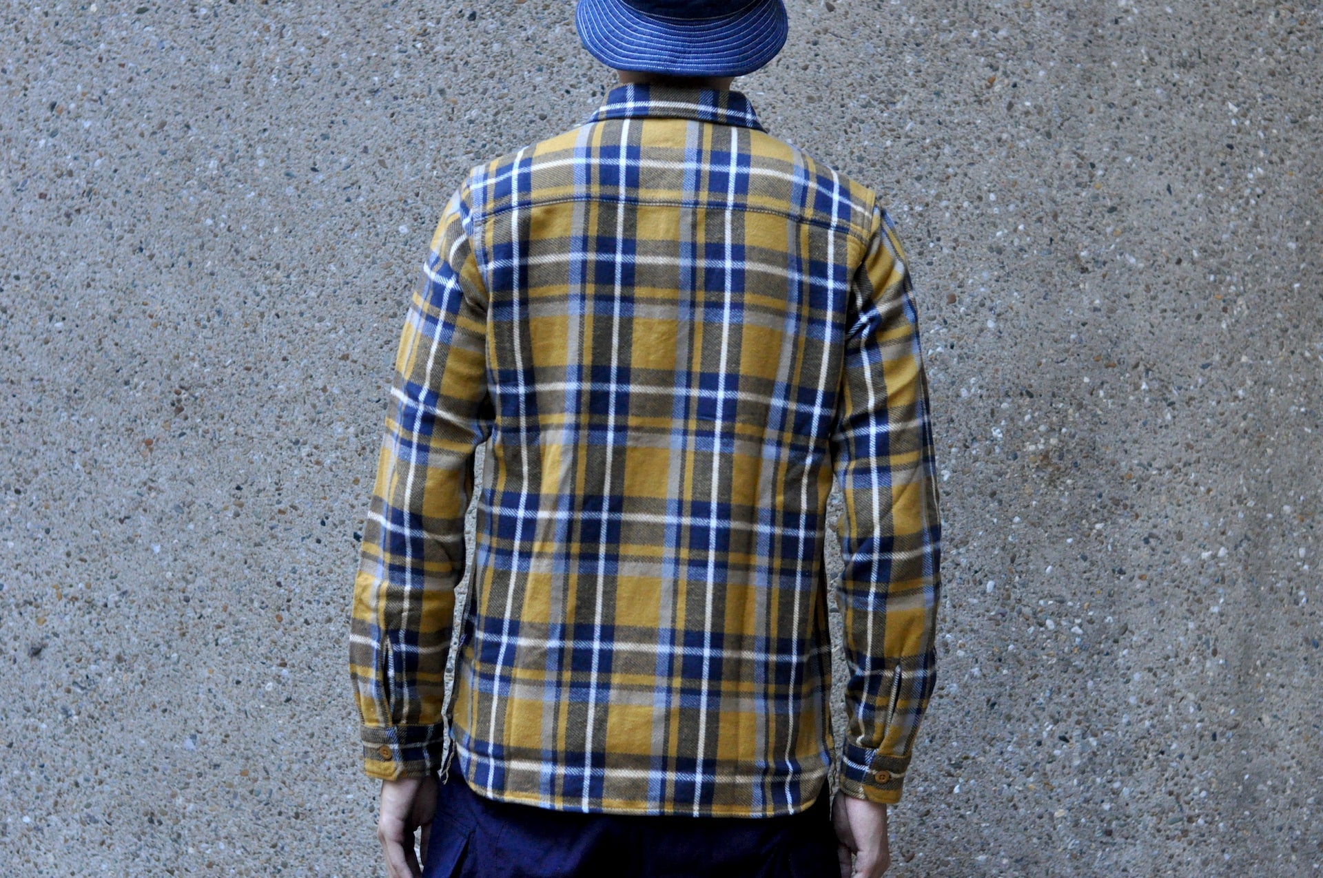 Pure Blue Japan 11oz Raised Flannel Early Workshirt (Camel)