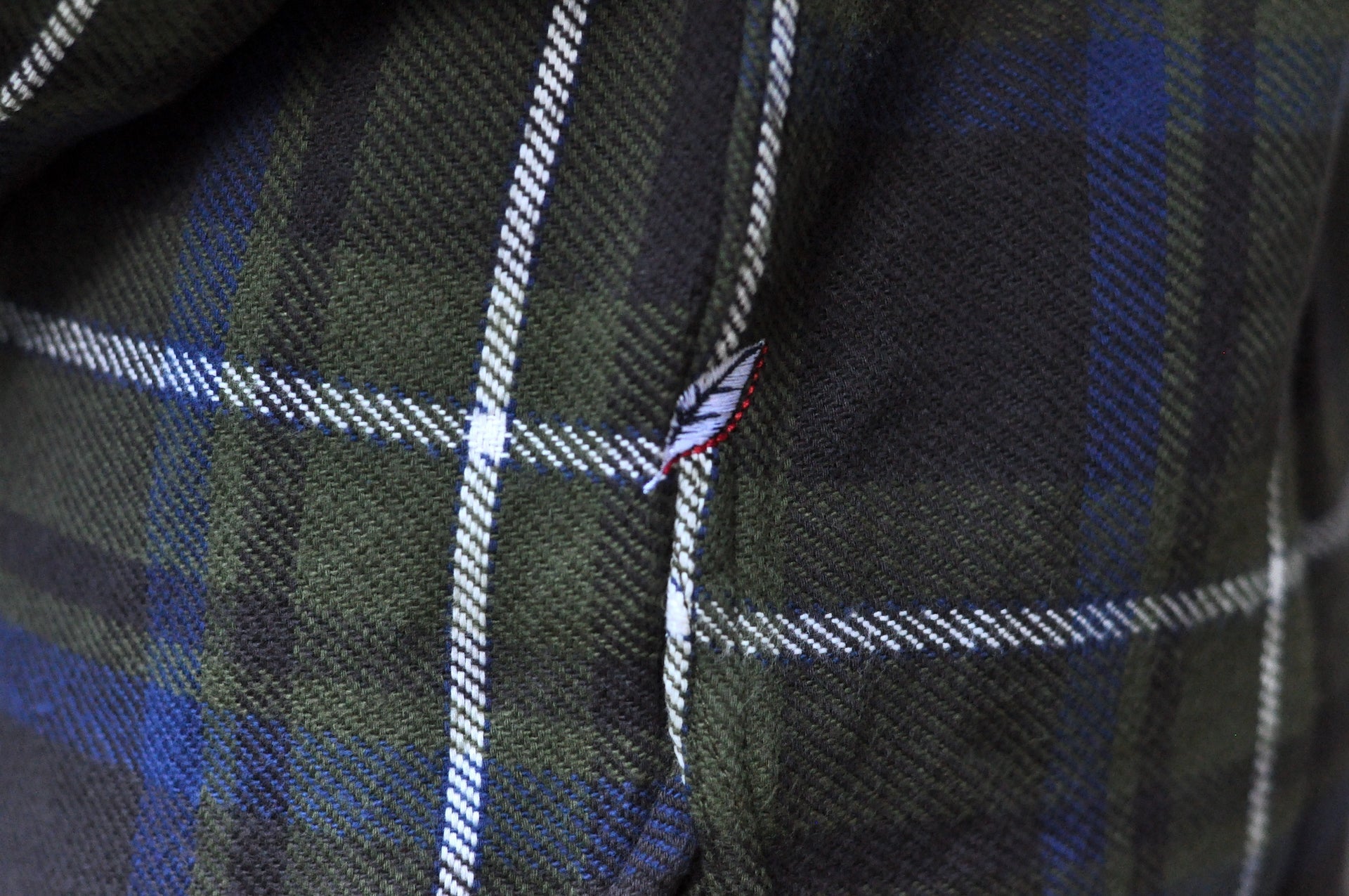 Pure Blue Japan 11oz Raised Flannel Early Workshirt (Olive)