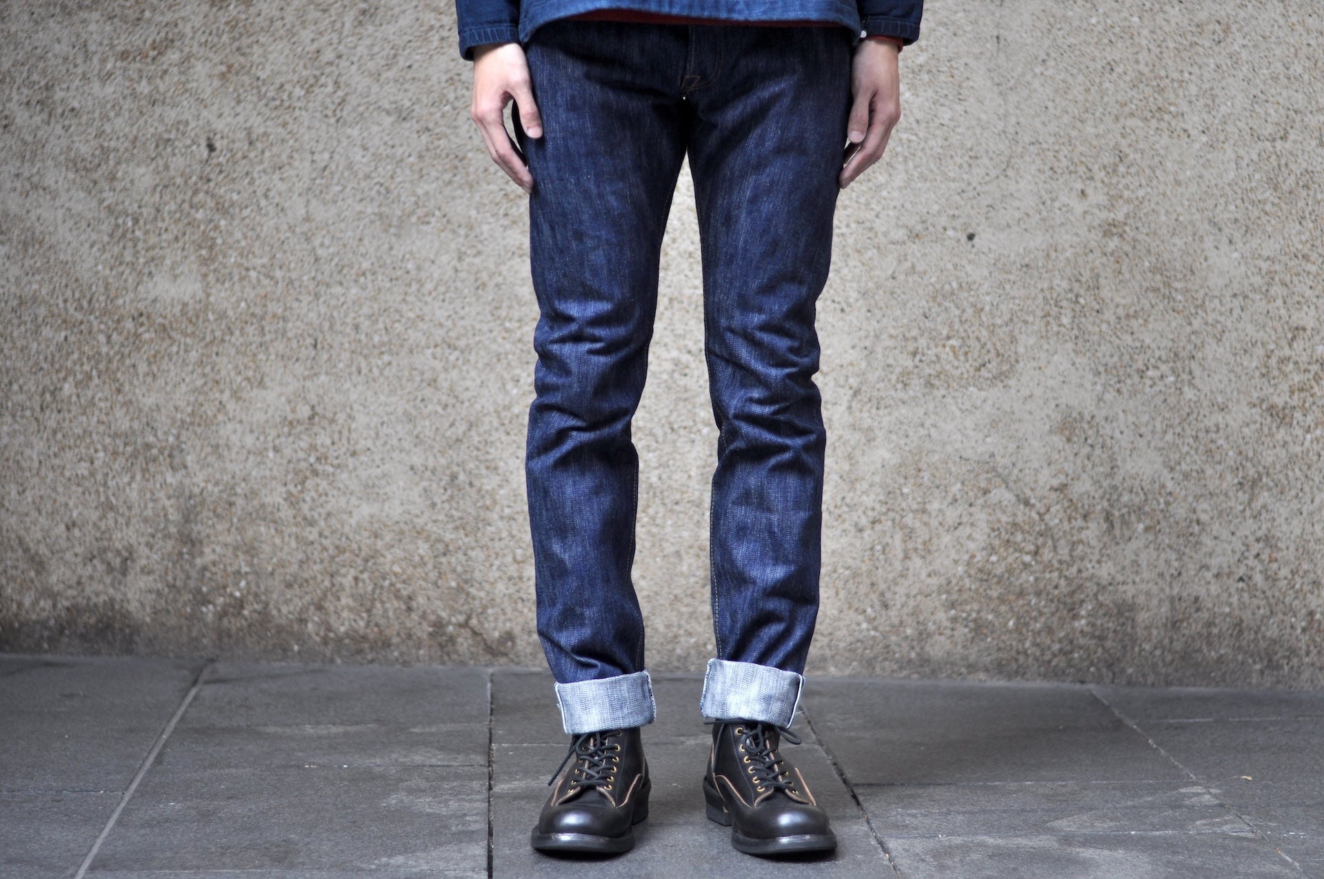 Pure Blue Japan 15oz KS-15oz-013 "Kasuri Indigo" Denim (Slim Tapered fit)