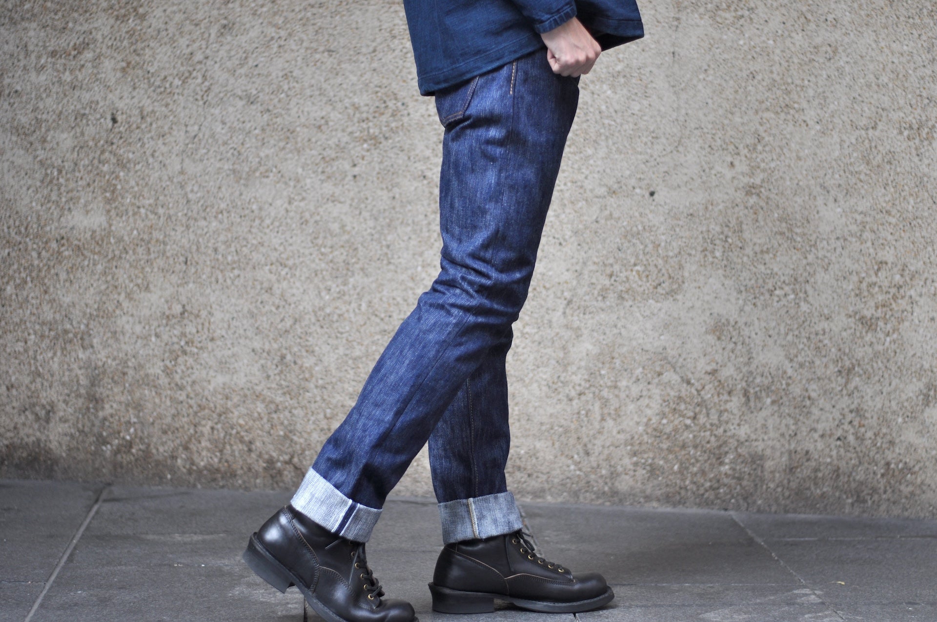 Pure Blue Japan 15oz KS-15oz-013 "Kasuri Indigo" Denim (Slim Tapered fit)