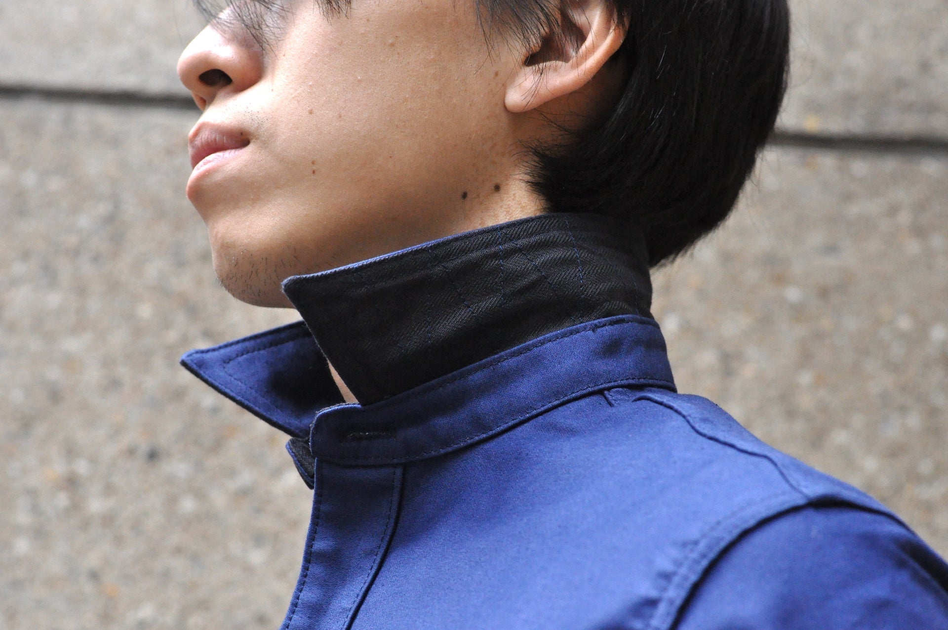 Unique Garment 'Deck Master' Moleskin C.P.O Jacketed Shirt (Royal Blue)