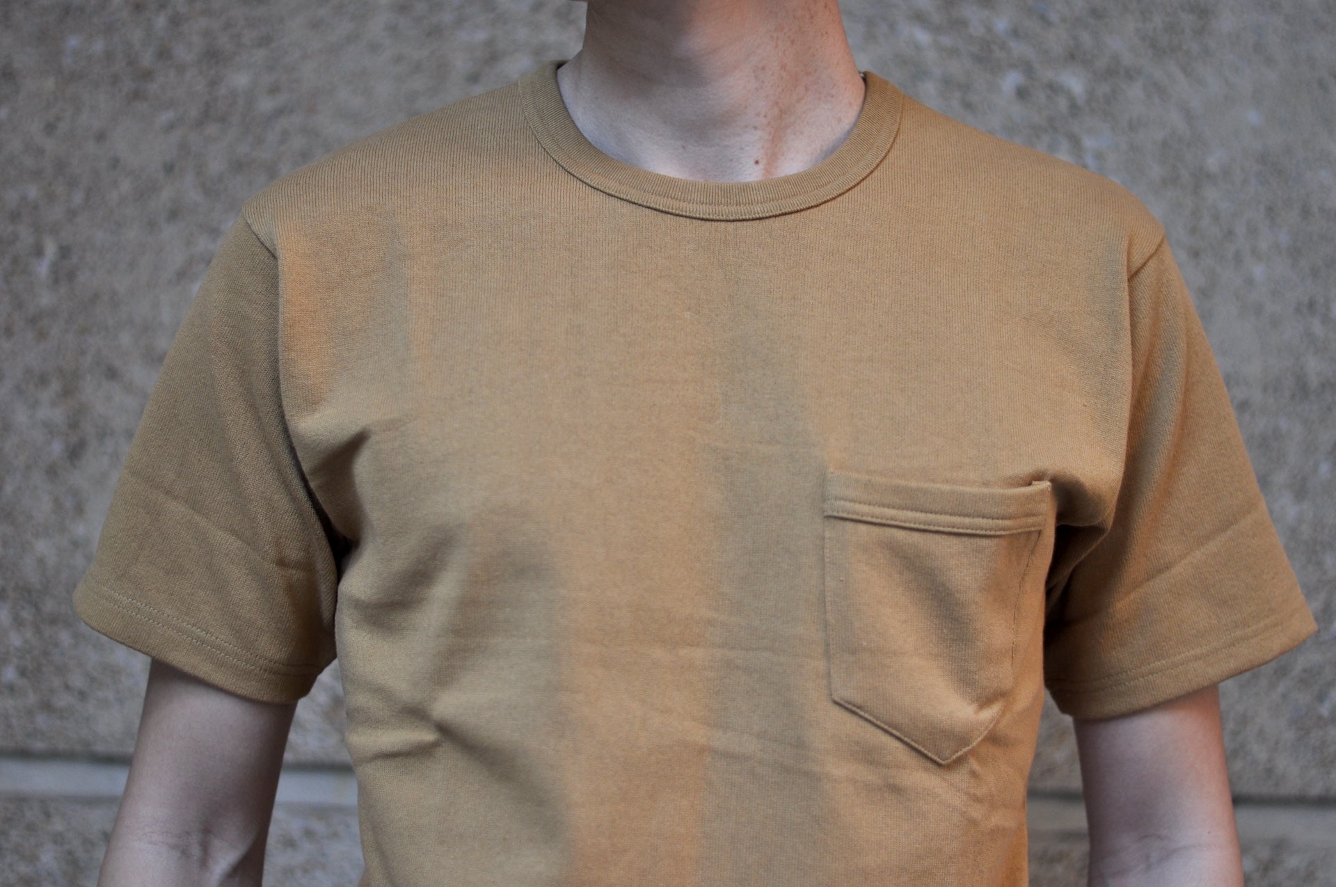 Freewheelers Heavyweight Jersey Pocket Tee (Dark Camel)