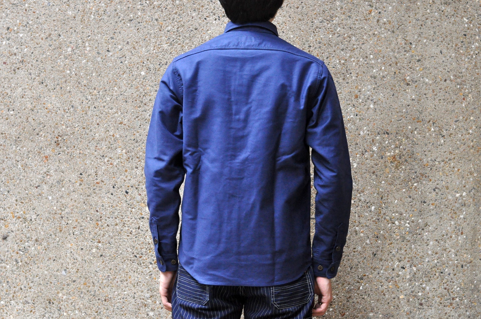 Unique Garment 'Deck Master' Moleskin C.P.O Jacketed Shirt (Royal Blue)