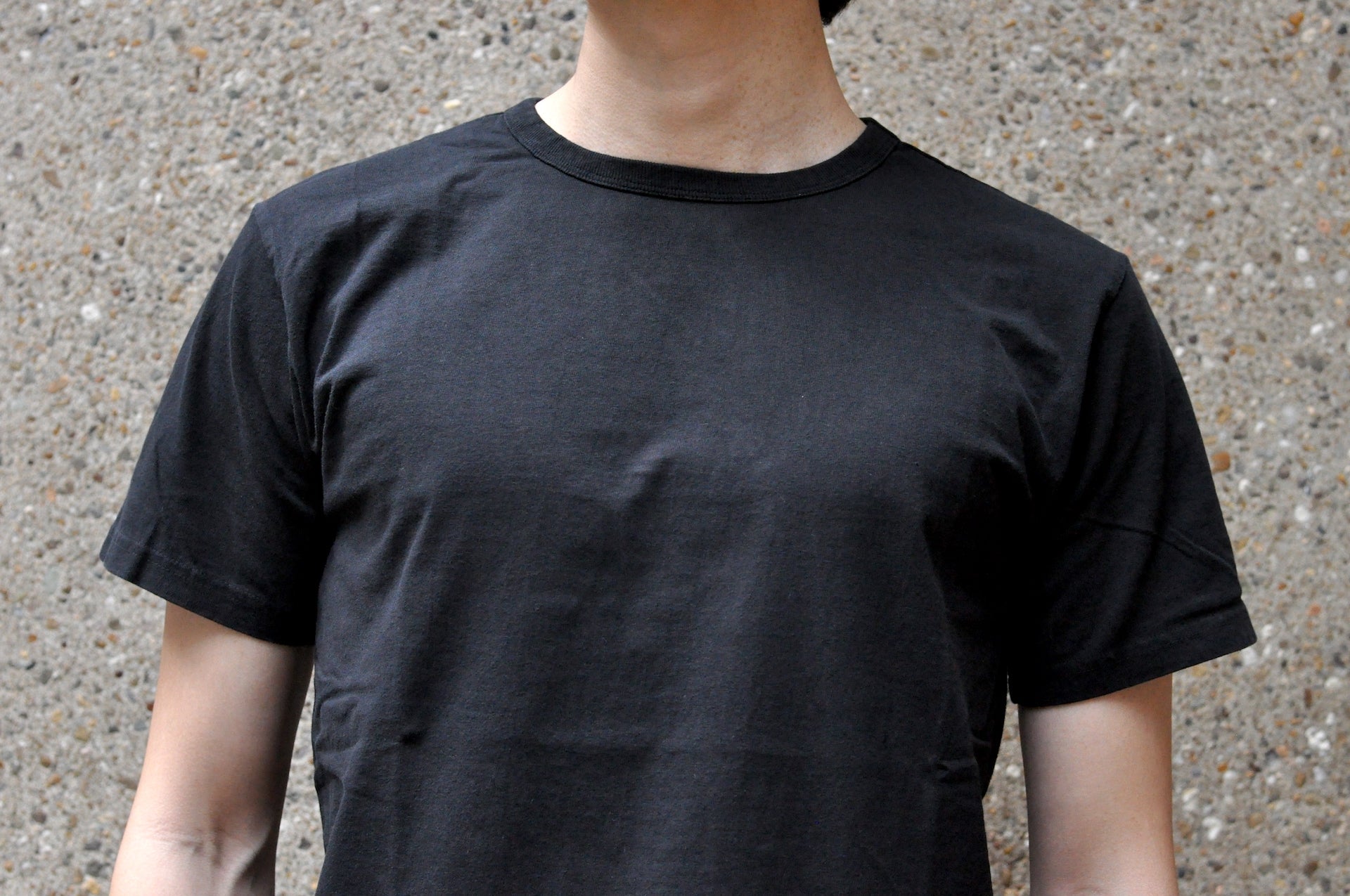 Studio D'Artisan 7oz 'USA Cotton' Loopwheeled Tee (Black)