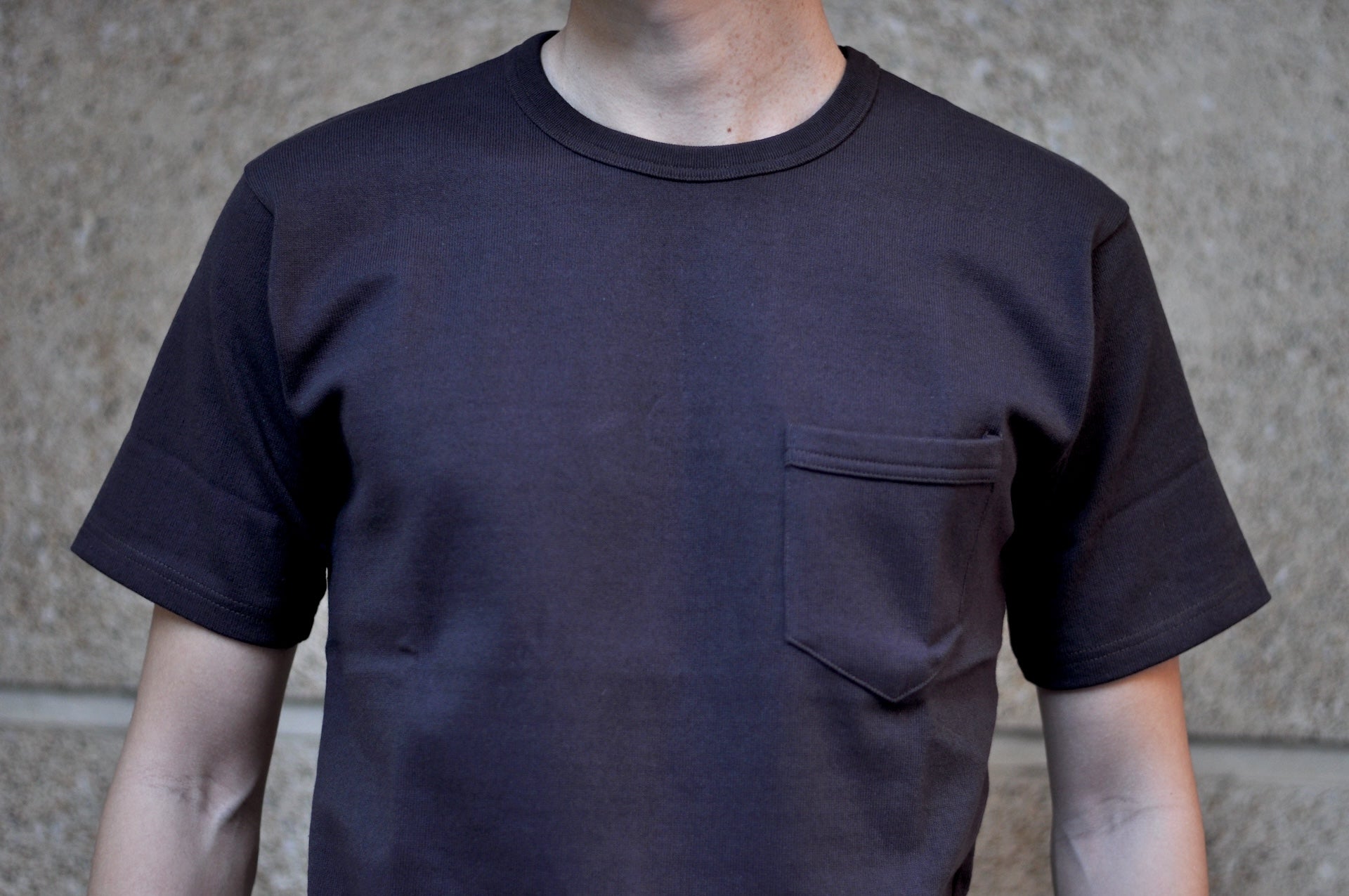 Freewheelers Heavyweight Jersey Pocket Tee (Jet Black)