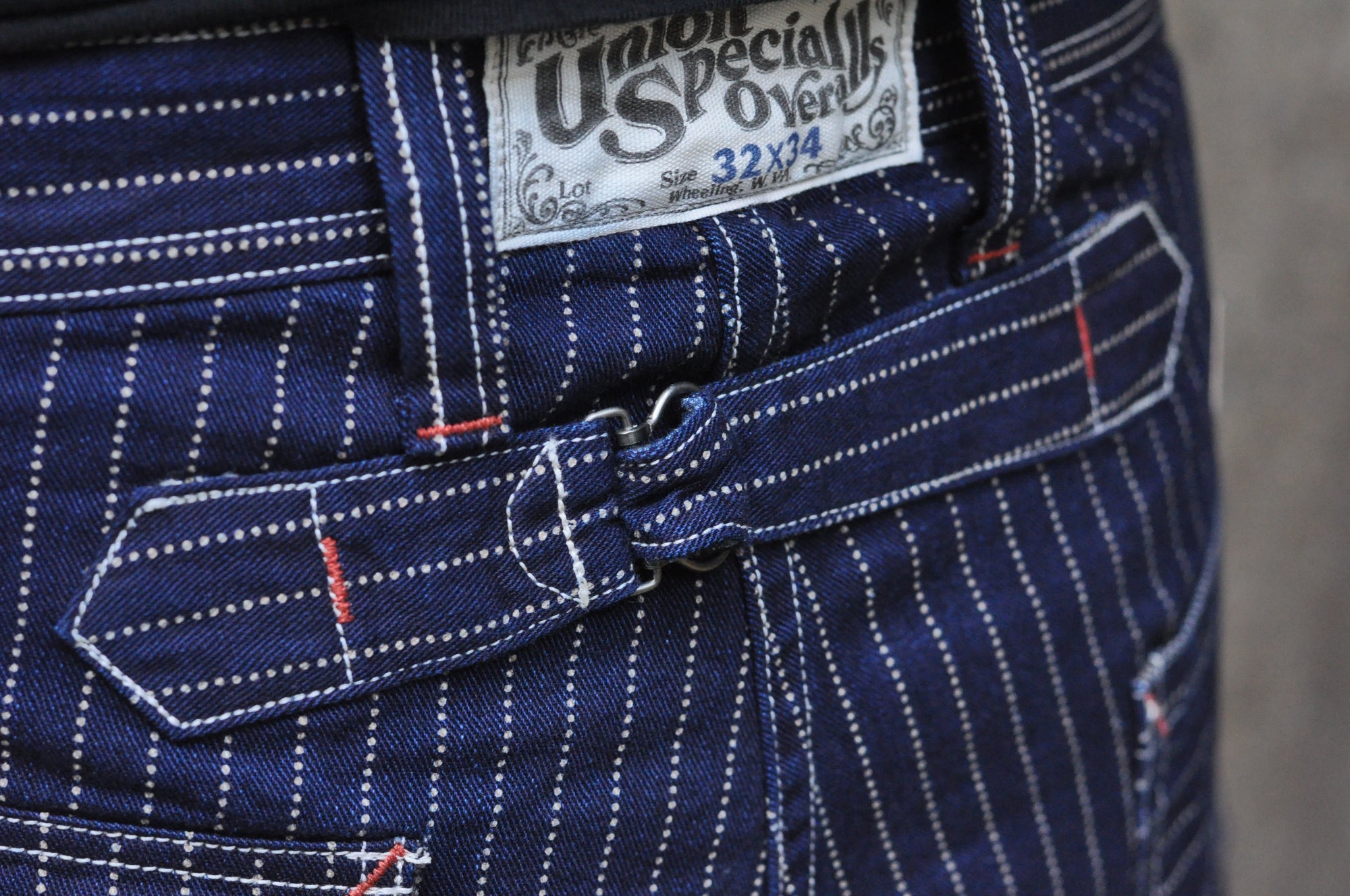 Freewheelers Indigo Wabash "Longshoreman" Trousers (Modern Straight Fit)